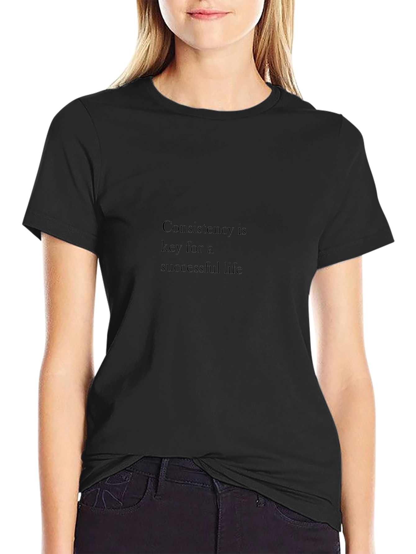 Consistency Tee - Key to Success Black T-Shirt