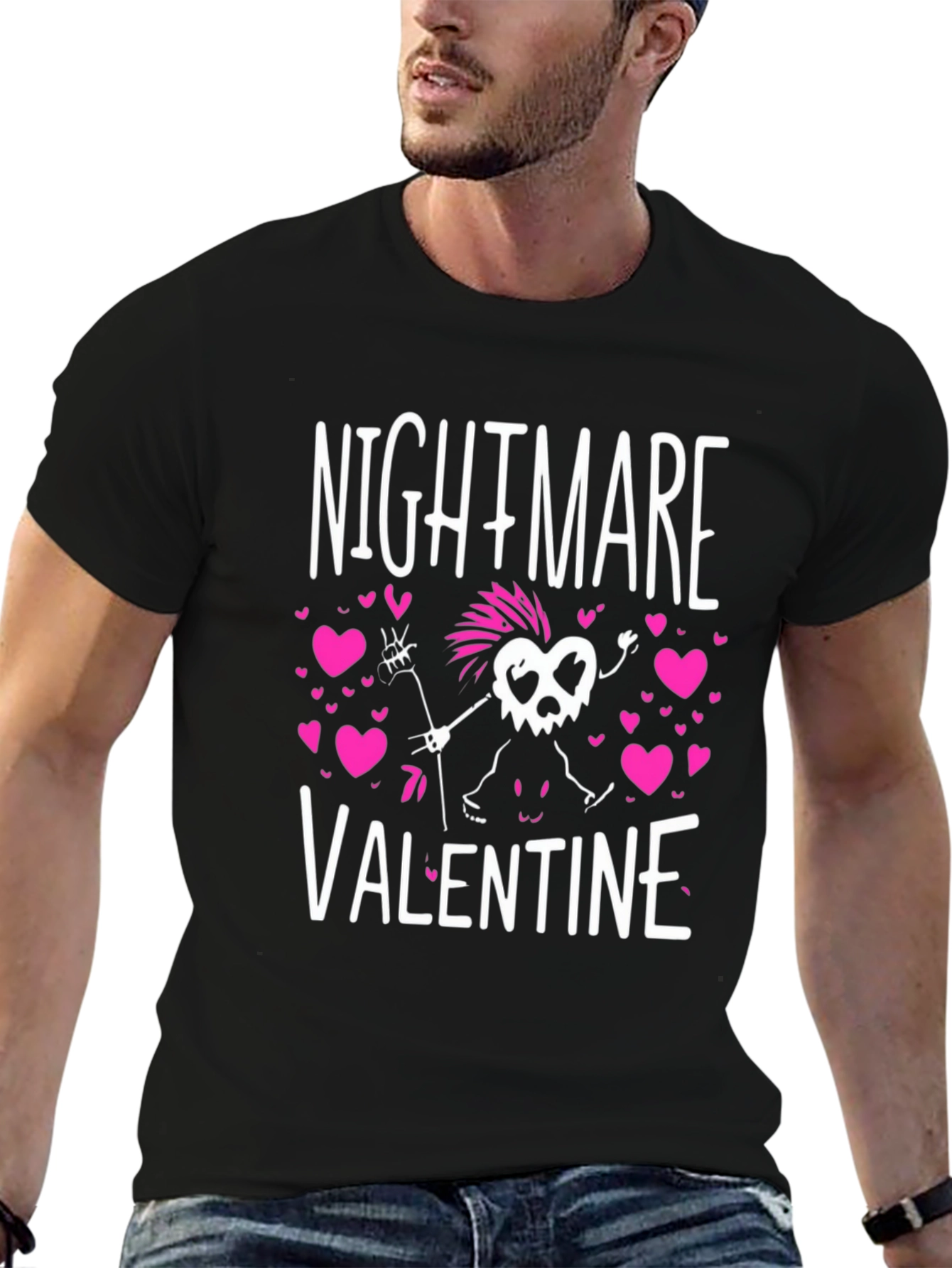 Nightmare Valentine Graphic T-Shirt - Punk Rock Romance