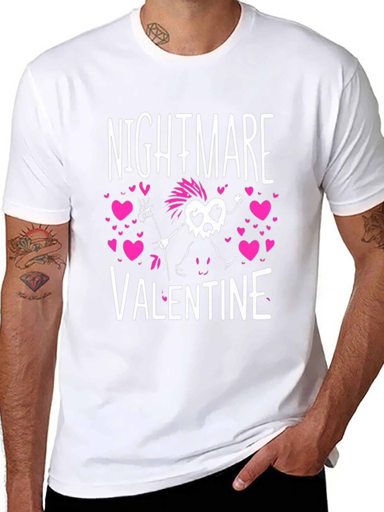 Nightmare Valentine Graphic T-Shirt - Punk Rock Romance