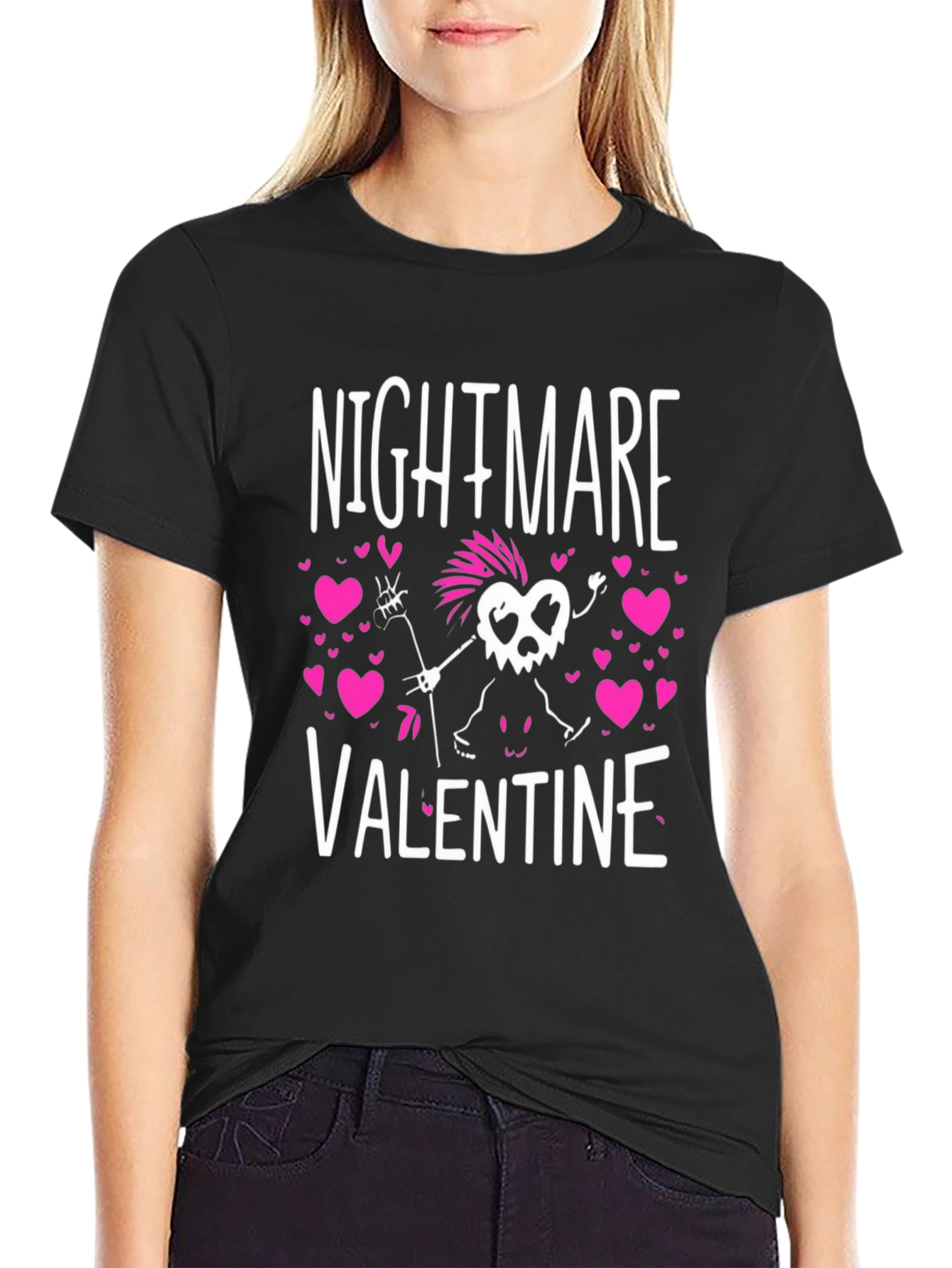 Nightmare Valentine Graphic T-Shirt - Punk Rock Romance