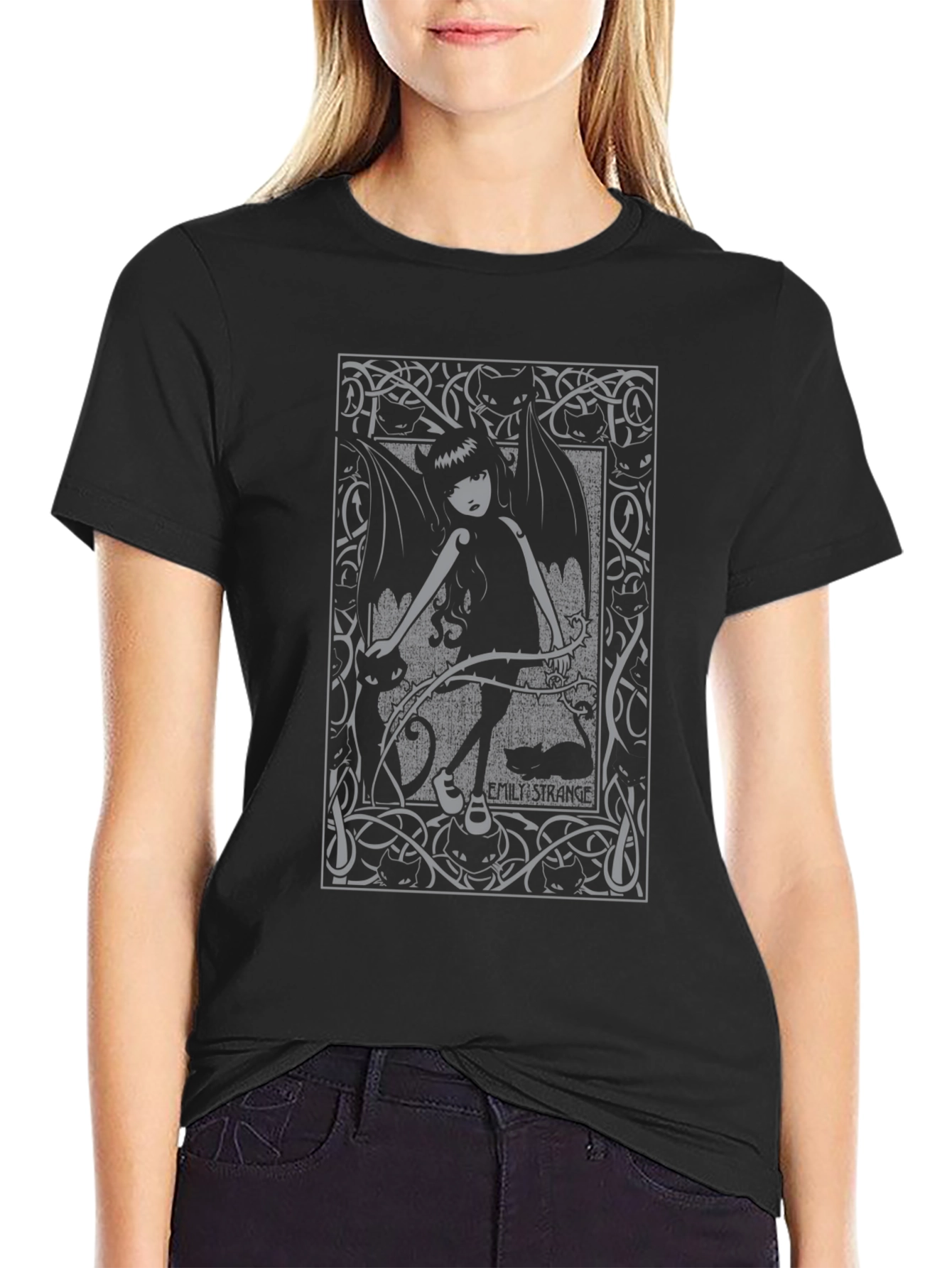 Emilie Strange T-Shirt | Dark Goth Style