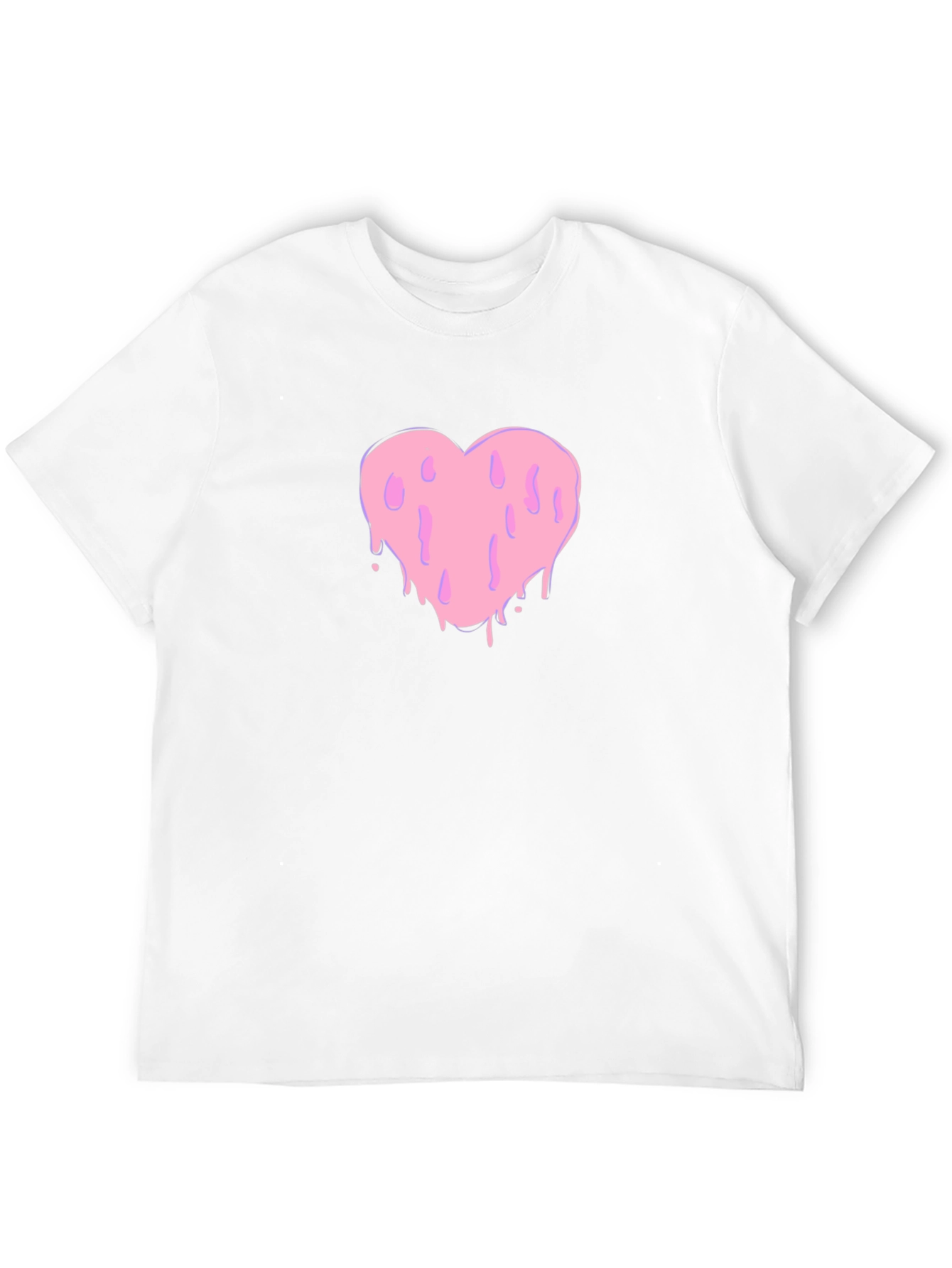 Melting Heart Graphic Black Tee