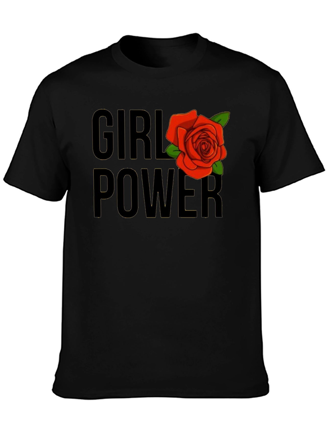 Girl Power Rose Graphic T-Shirt