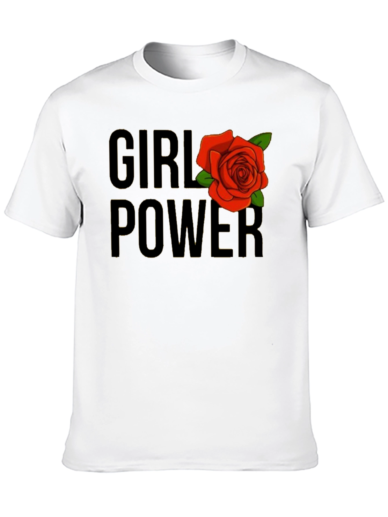 Girl Power Rose Graphic T-Shirt