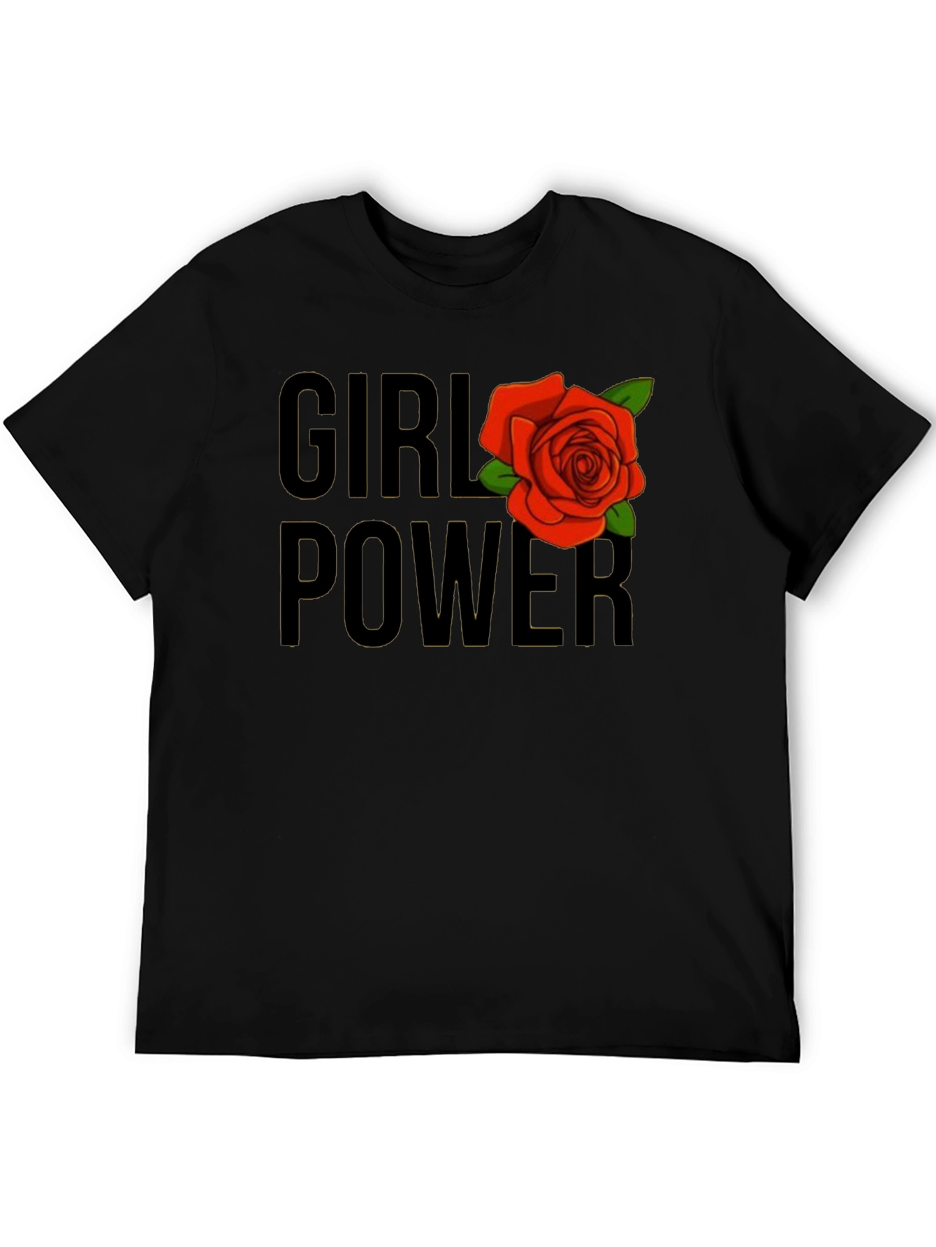 Girl Power Rose Graphic T-Shirt