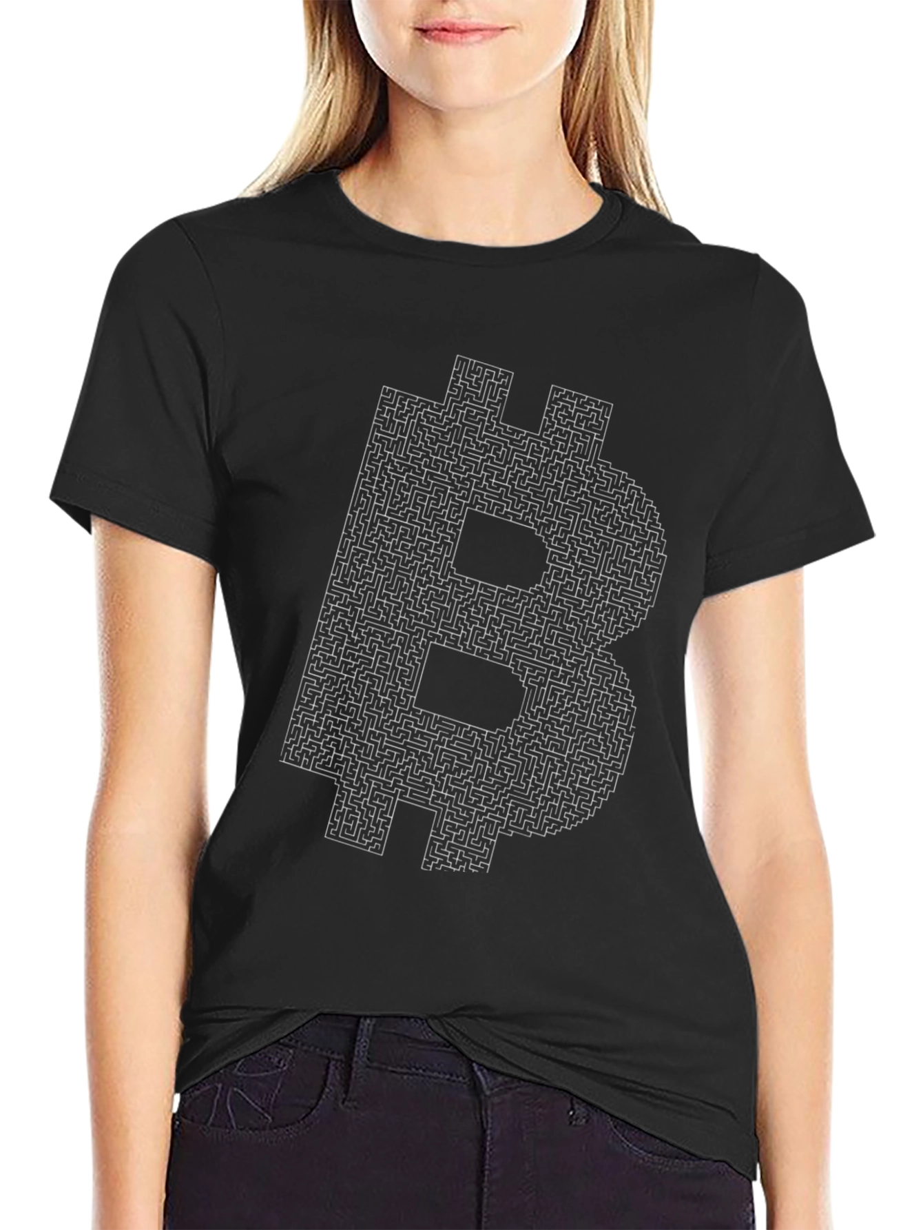 Bitcoin Maze Tee - Solve the Crypto Puzzle!