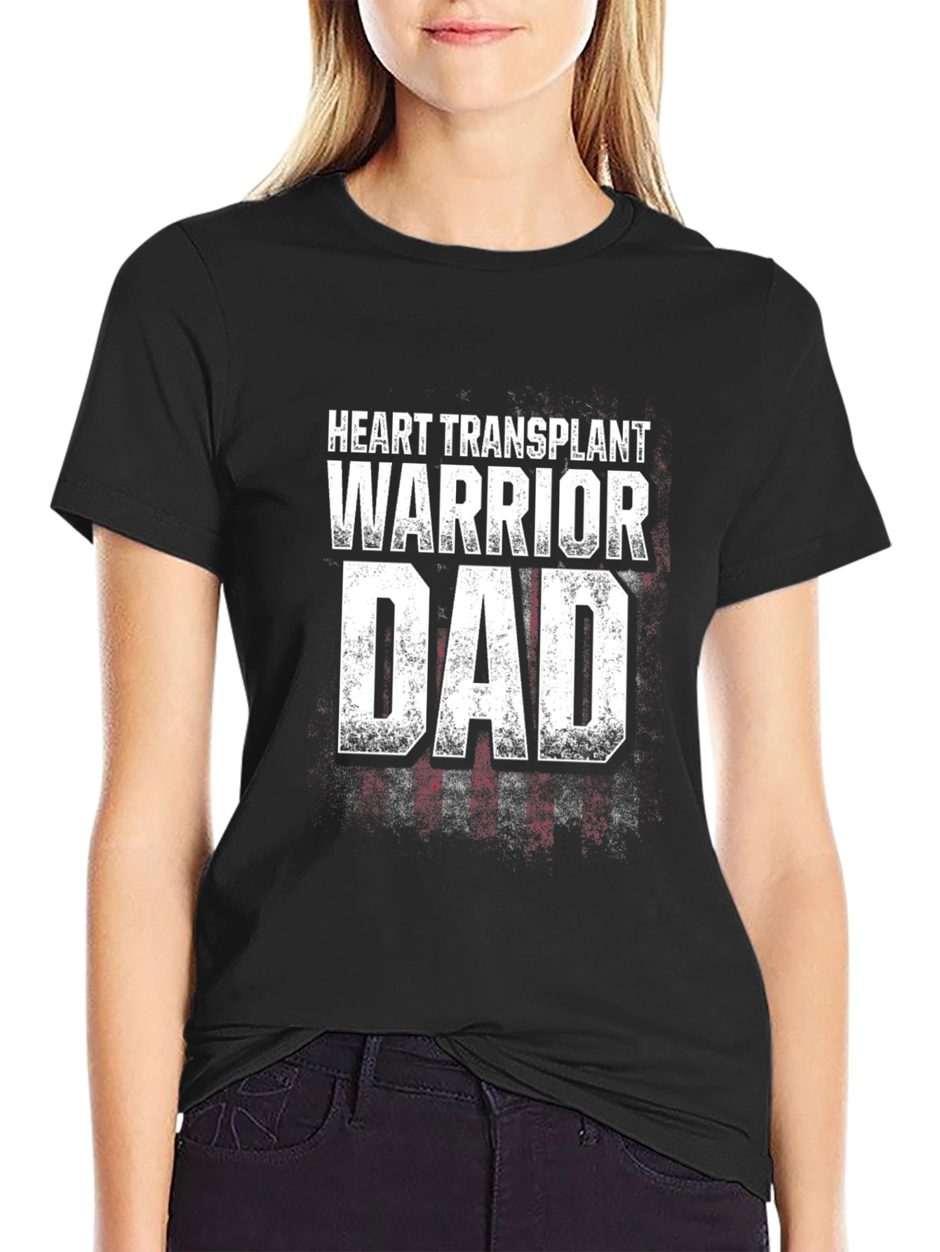 Heart Transplant Warrior Dad Graphic Tee