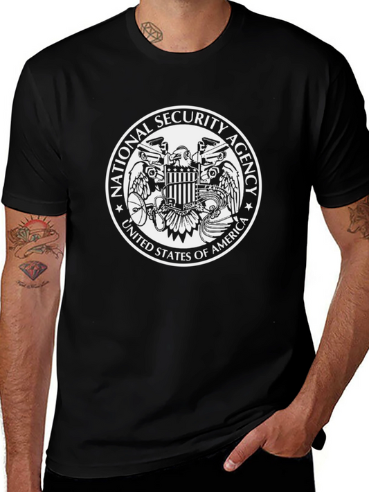 NSA Seal Graphic T-Shirt - Black