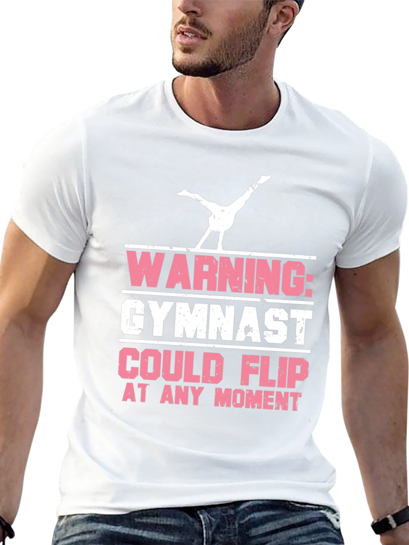 Warning Gymnast Flip T-Shirt