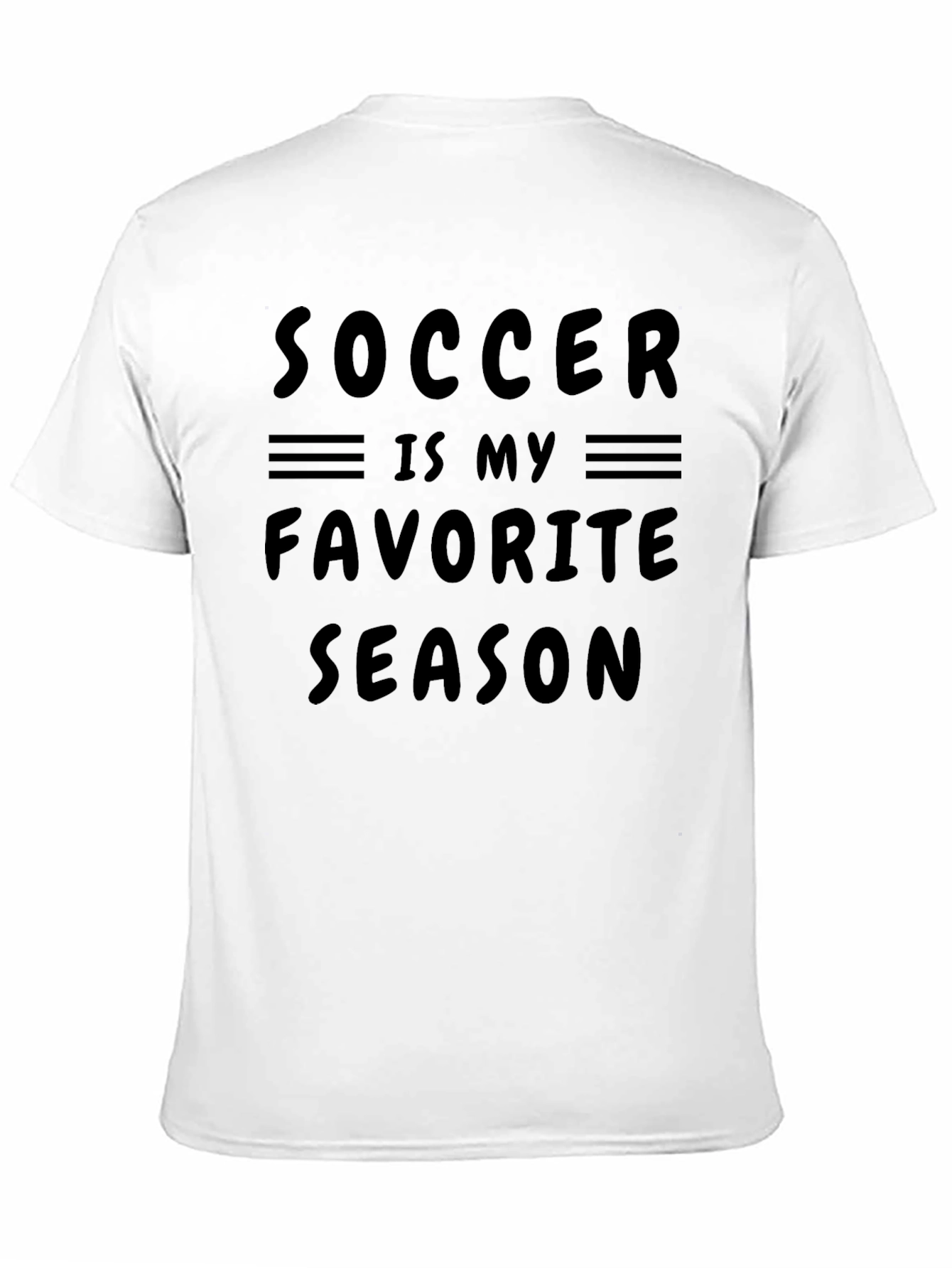 Soccer Is My Favorite Season T-Shirt - Black