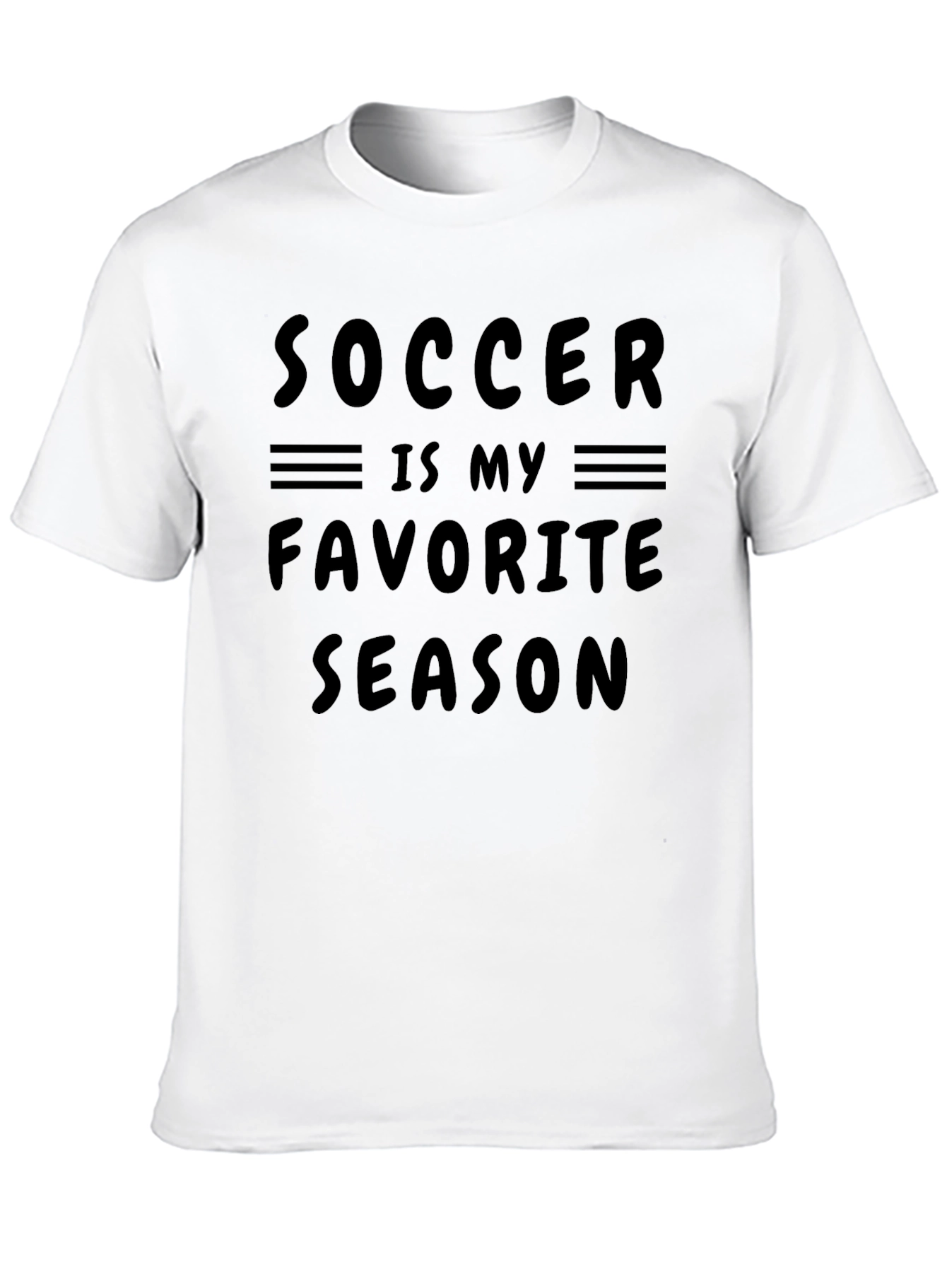 Soccer Is My Favorite Season T-Shirt - Black