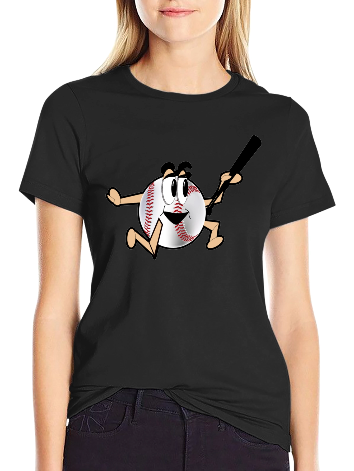 Baseball Cartoon T-Shirt
