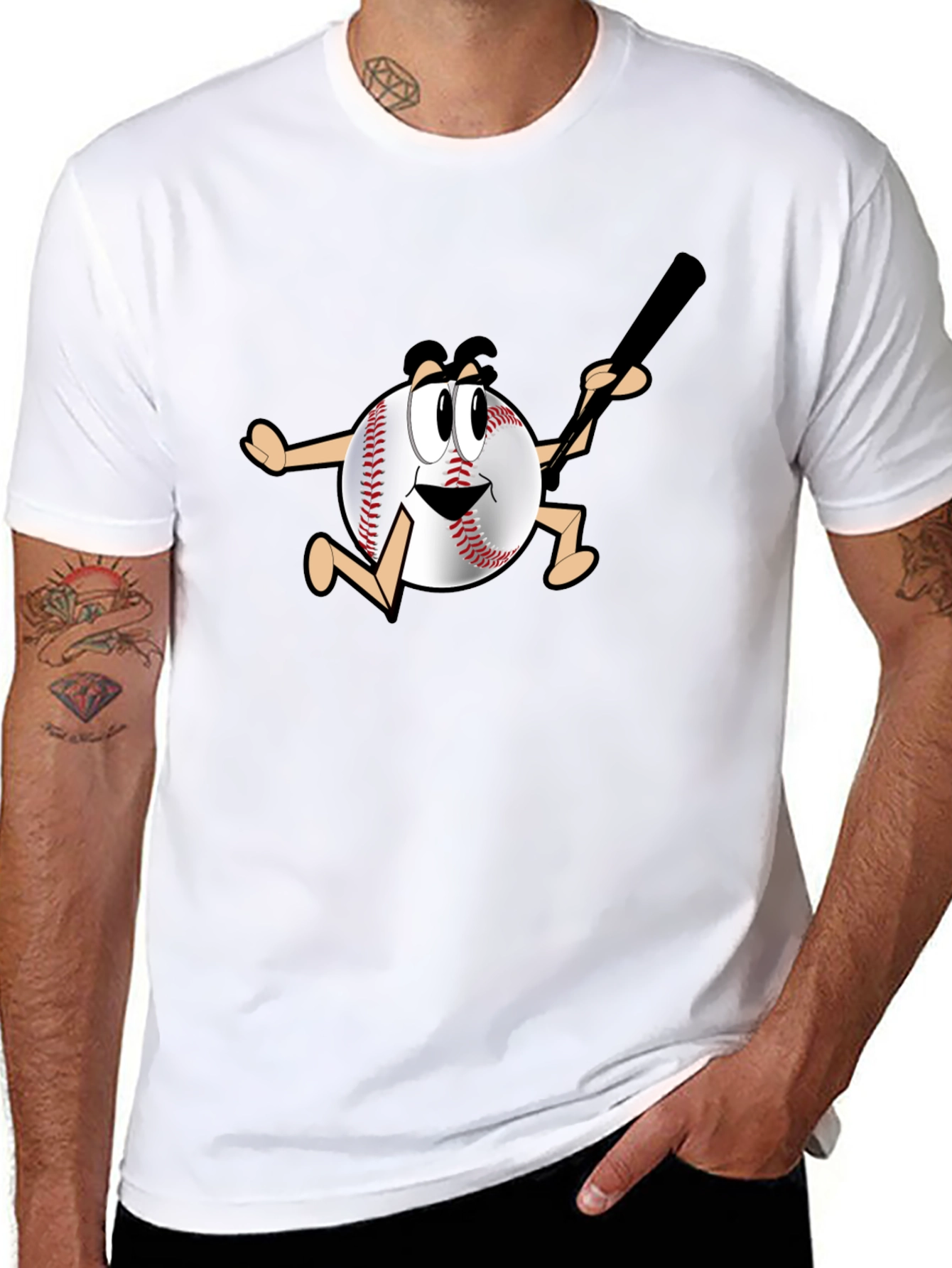 Baseball Cartoon T-Shirt