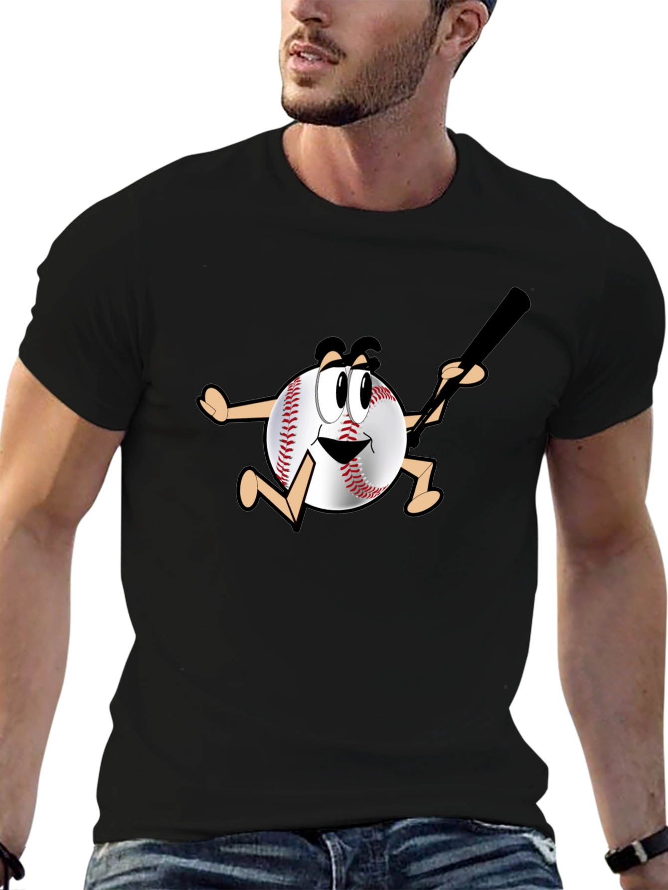Baseball Cartoon T-Shirt