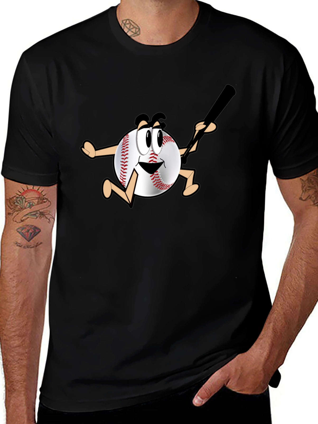 Baseball Cartoon T-Shirt
