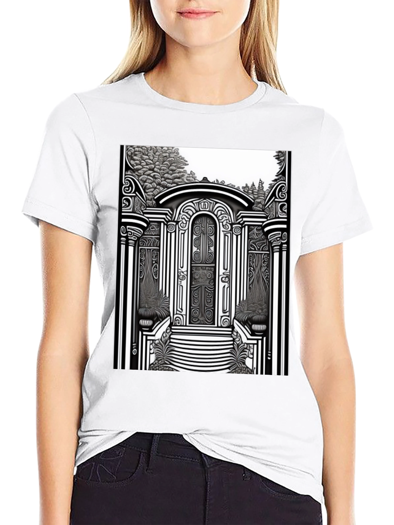 Ornate Gateway Graphic T-Shirt