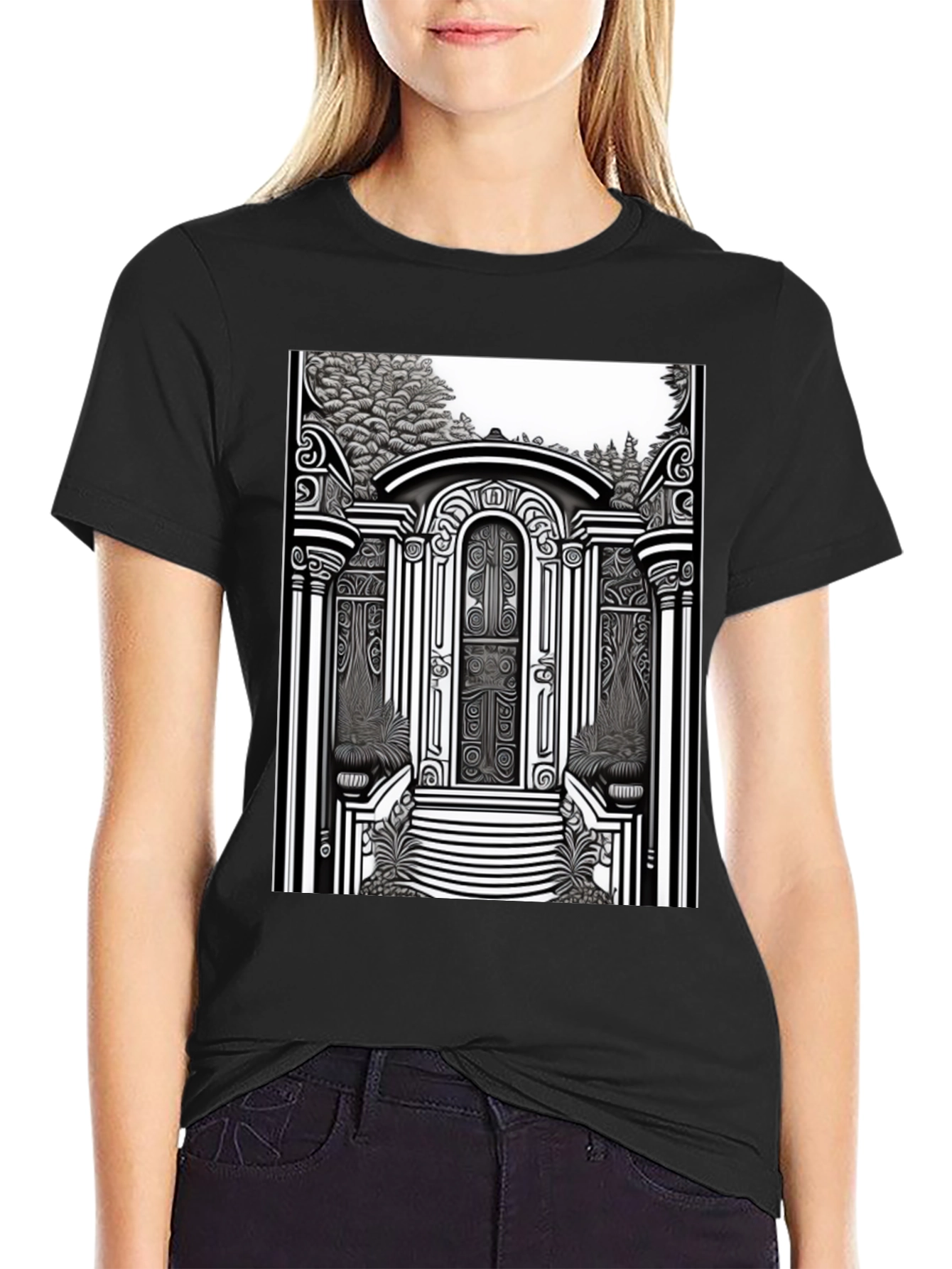 Ornate Gateway Graphic T-Shirt