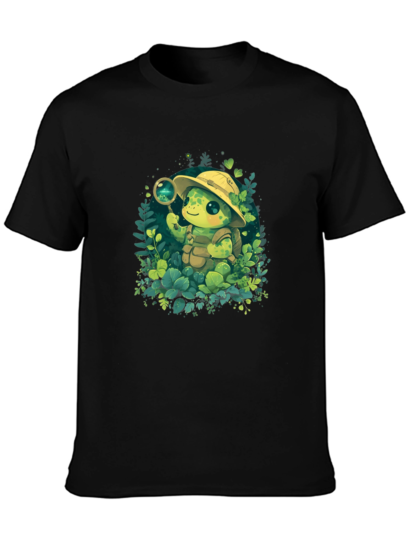 Turtle Explorer T-Shirt - Cute Cartoon Design