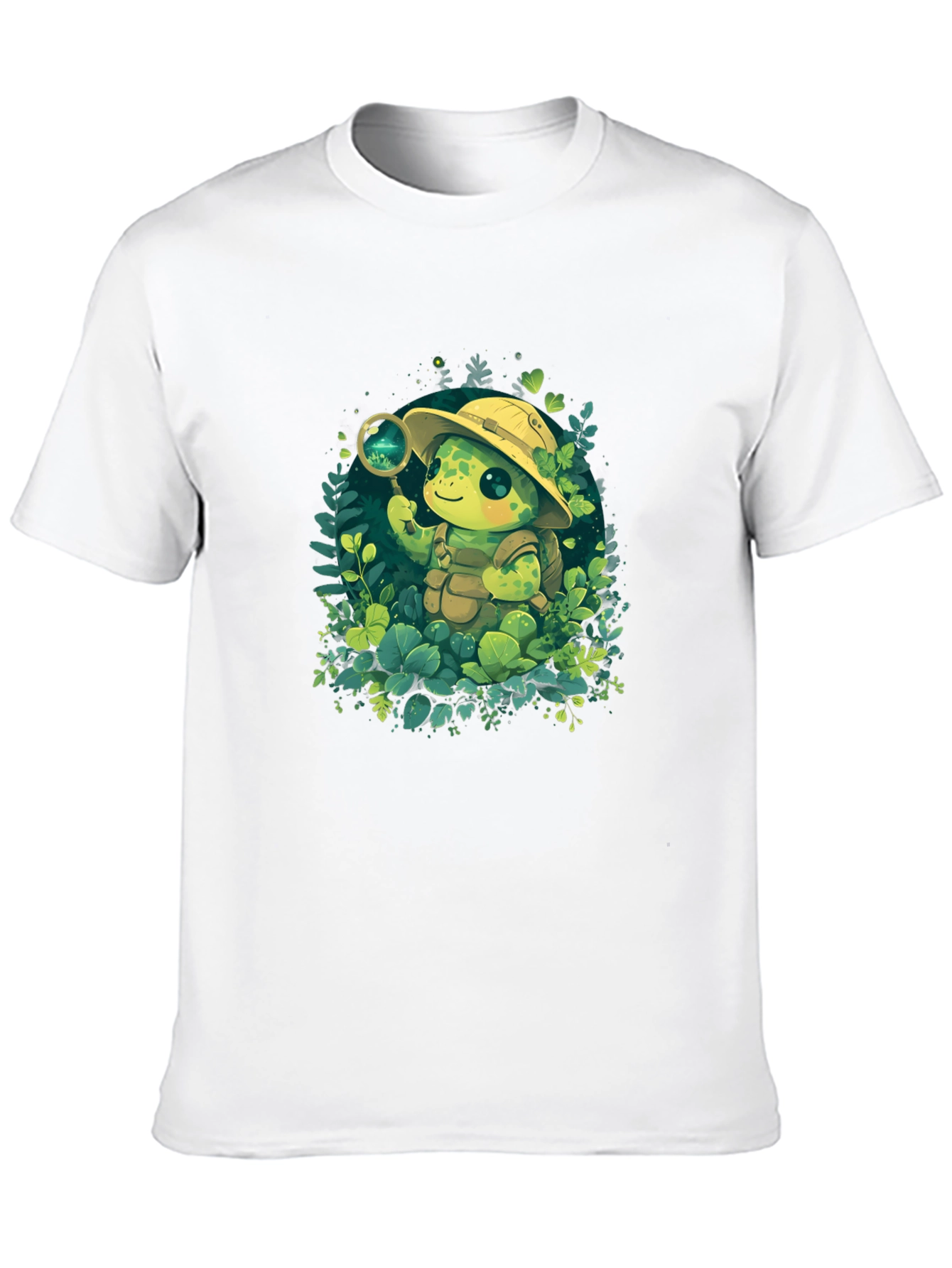 Turtle Explorer T-Shirt - Cute Cartoon Design