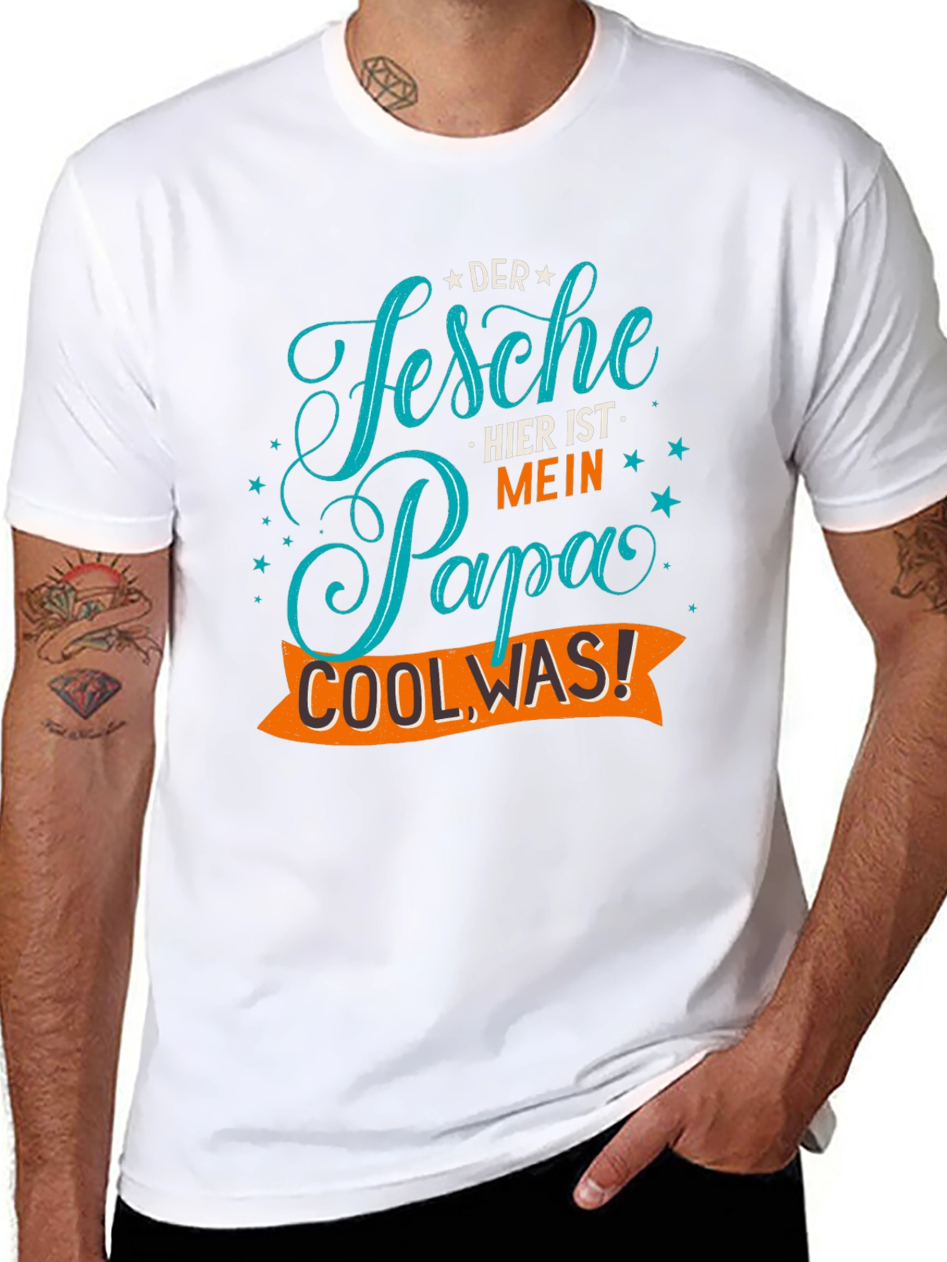 Der Fesche Papa Cool Was! Mens T-Shirt
