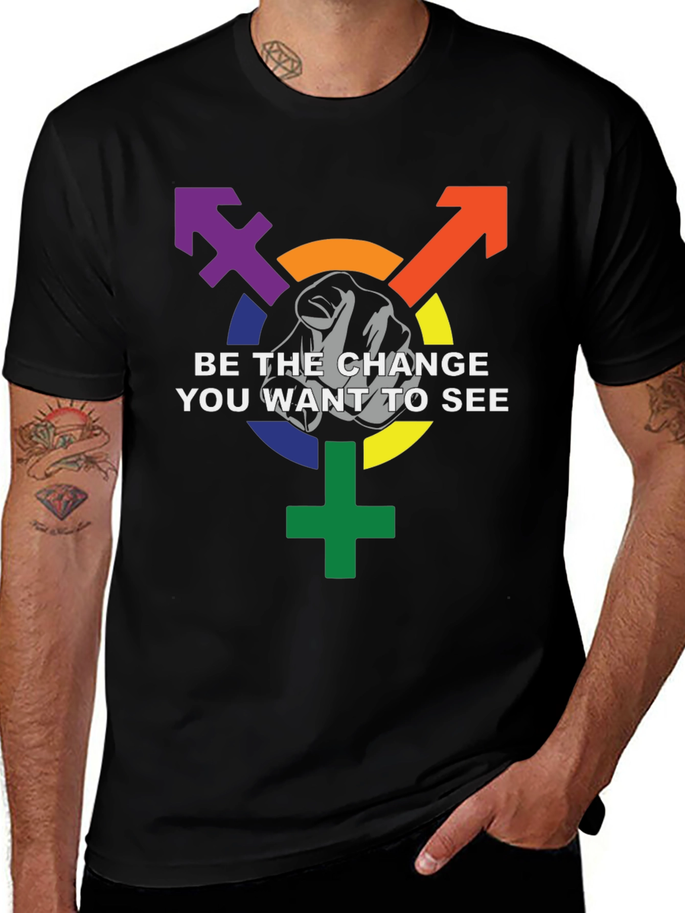 Be the Change LGBTQ+ Pride T-Shirt