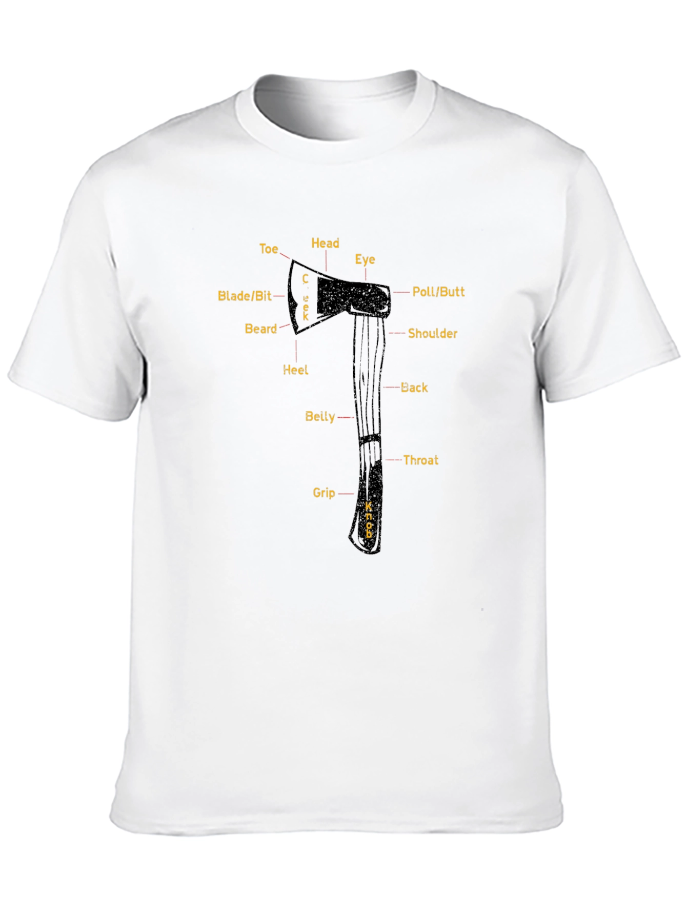 Axe Anatomy T-Shirt - Educational & Stylish
