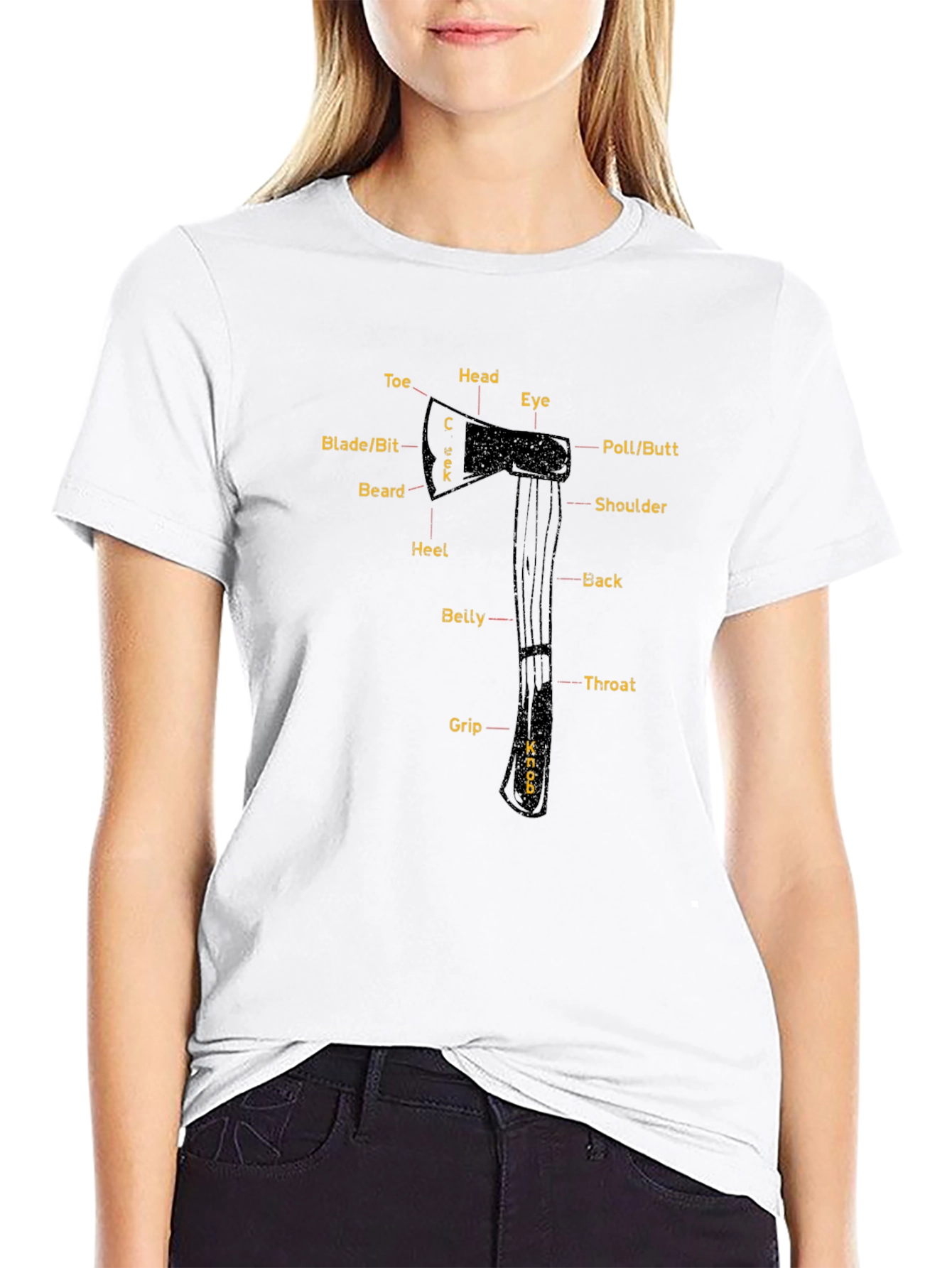 Axe Anatomy T-Shirt - Educational & Stylish