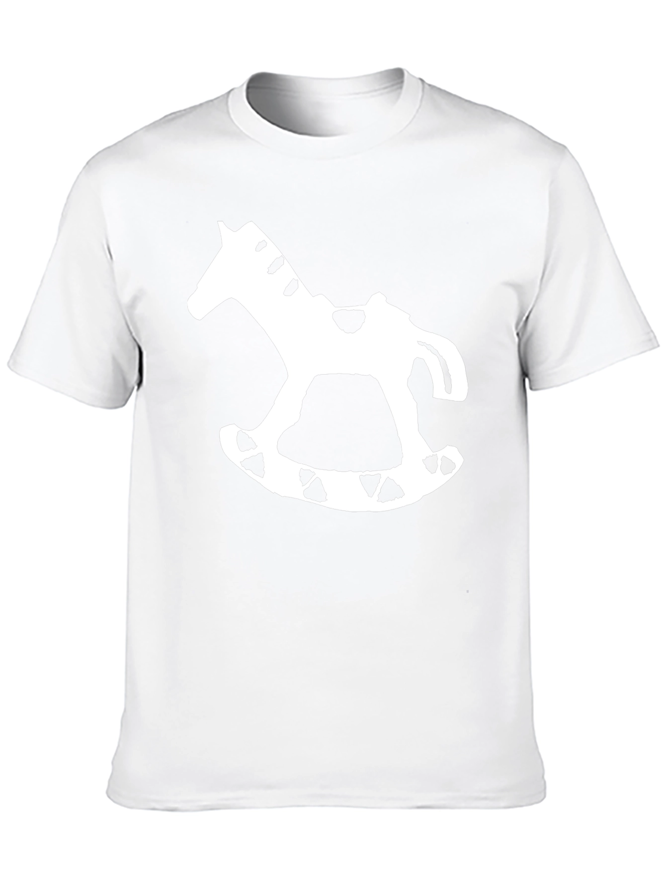 Rocking Horse Graphic Tee - Black Cotton T-Shirt