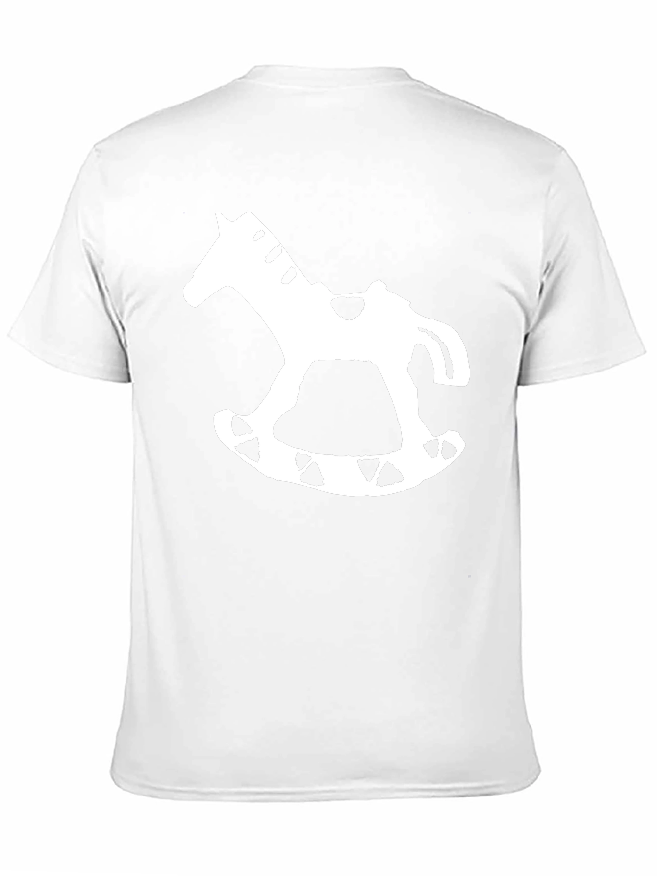 Rocking Horse Graphic Tee - Black Cotton T-Shirt
