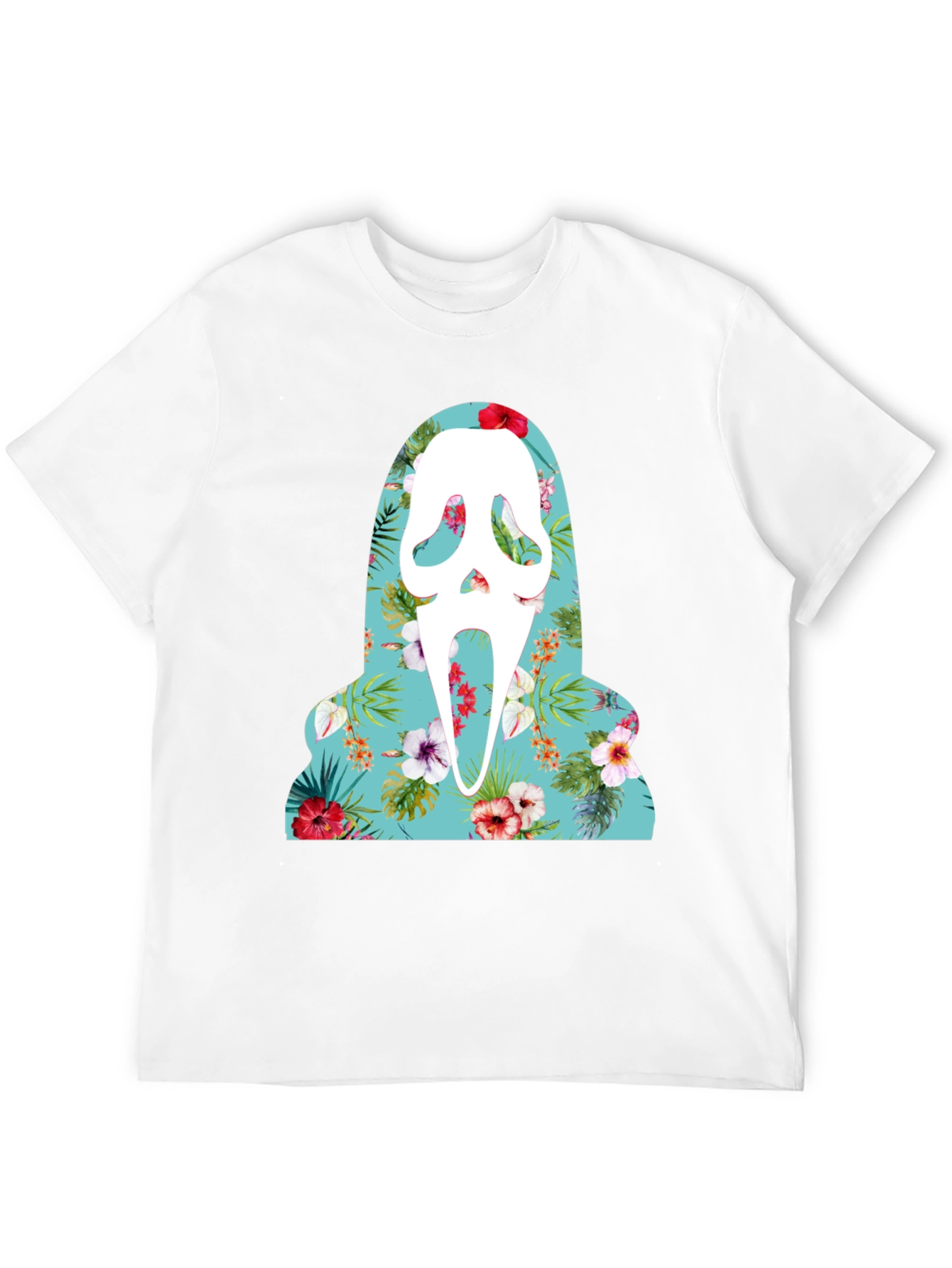 Floral Scream Ghost T-Shirt
