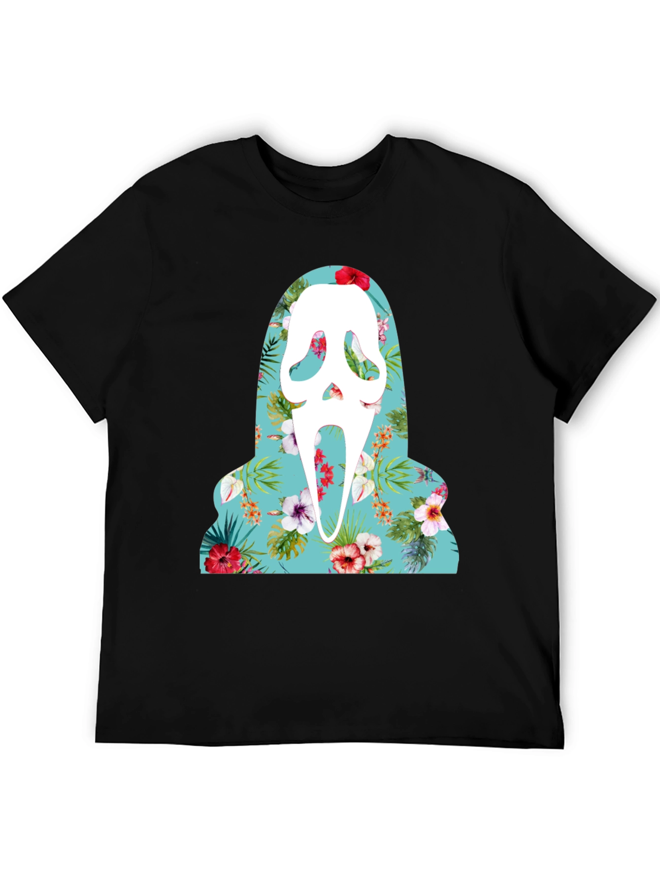 Floral Scream Ghost T-Shirt