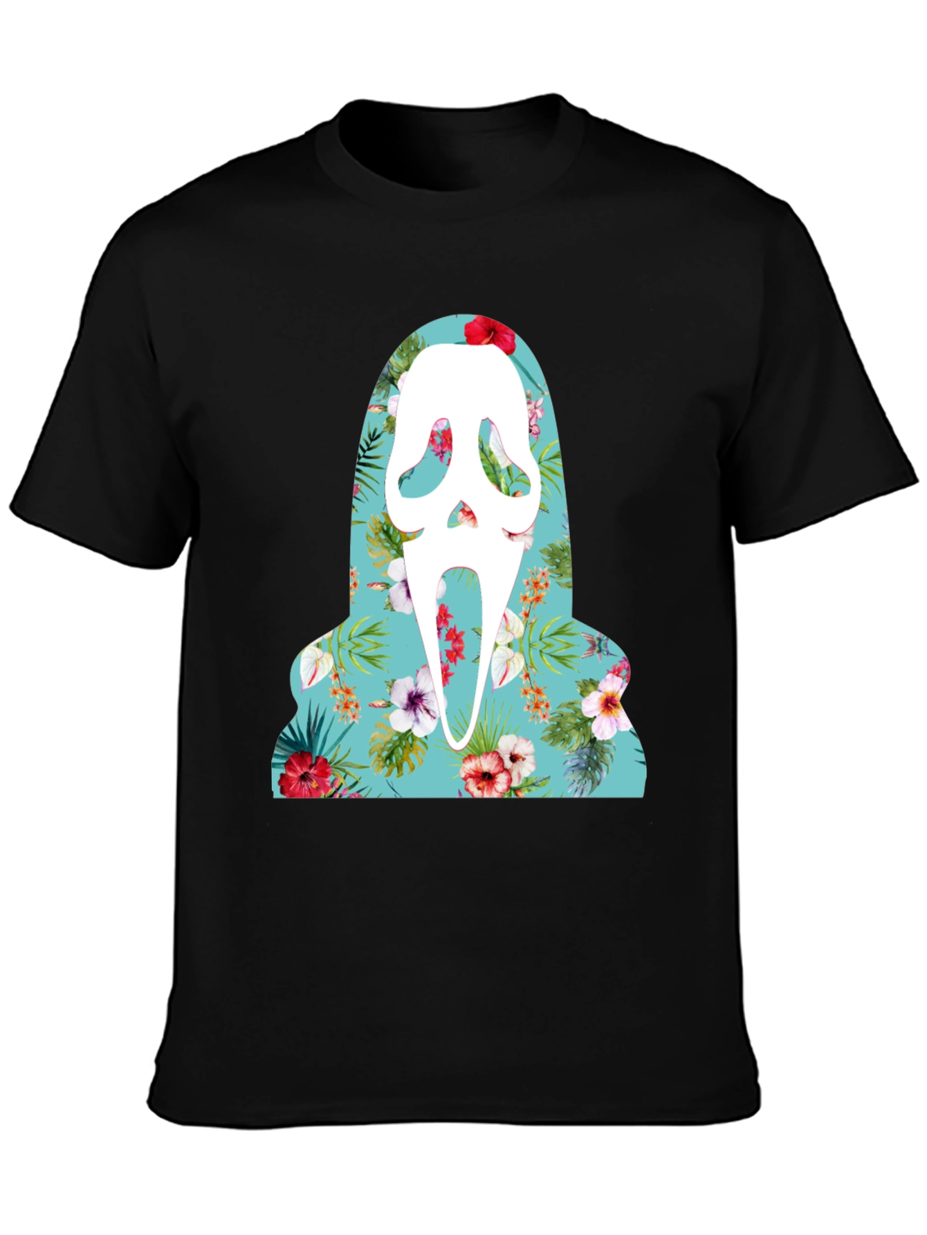 Floral Scream Ghost T-Shirt