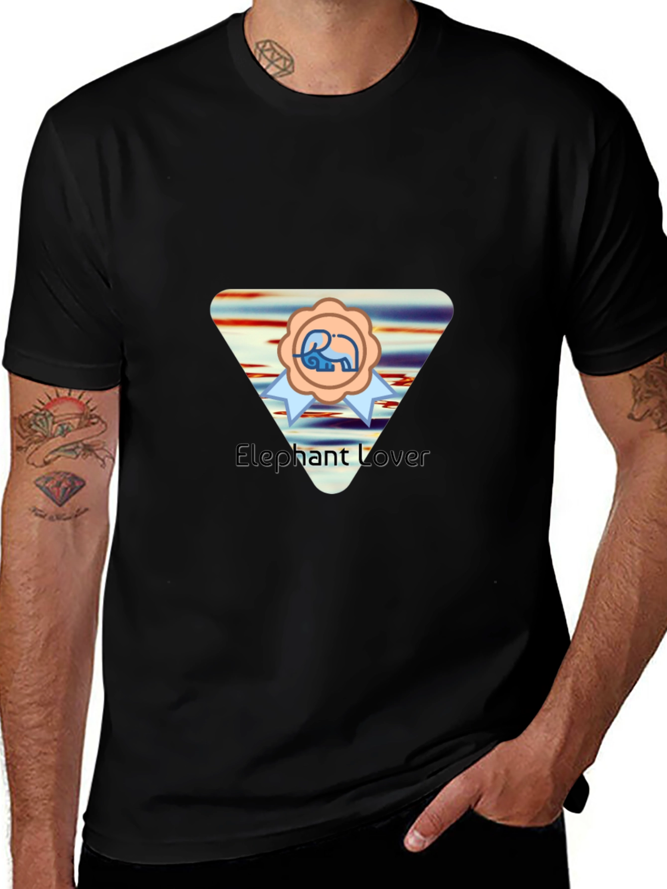 Elephant Lover T-Shirt - Black