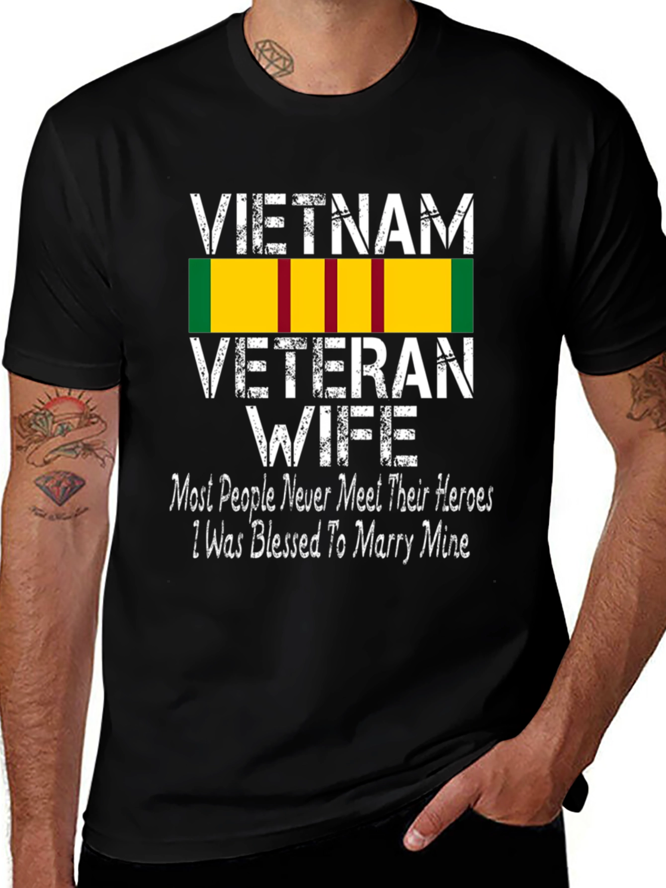 Vietnam Veteran Wife Graphic T-Shirt