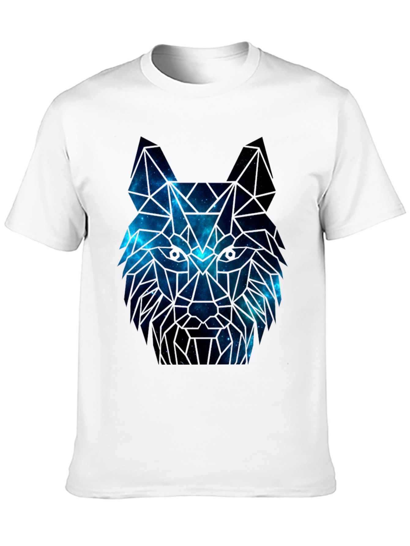 Galaxy Wolf Graphic Tee - Mens Black T-Shirt