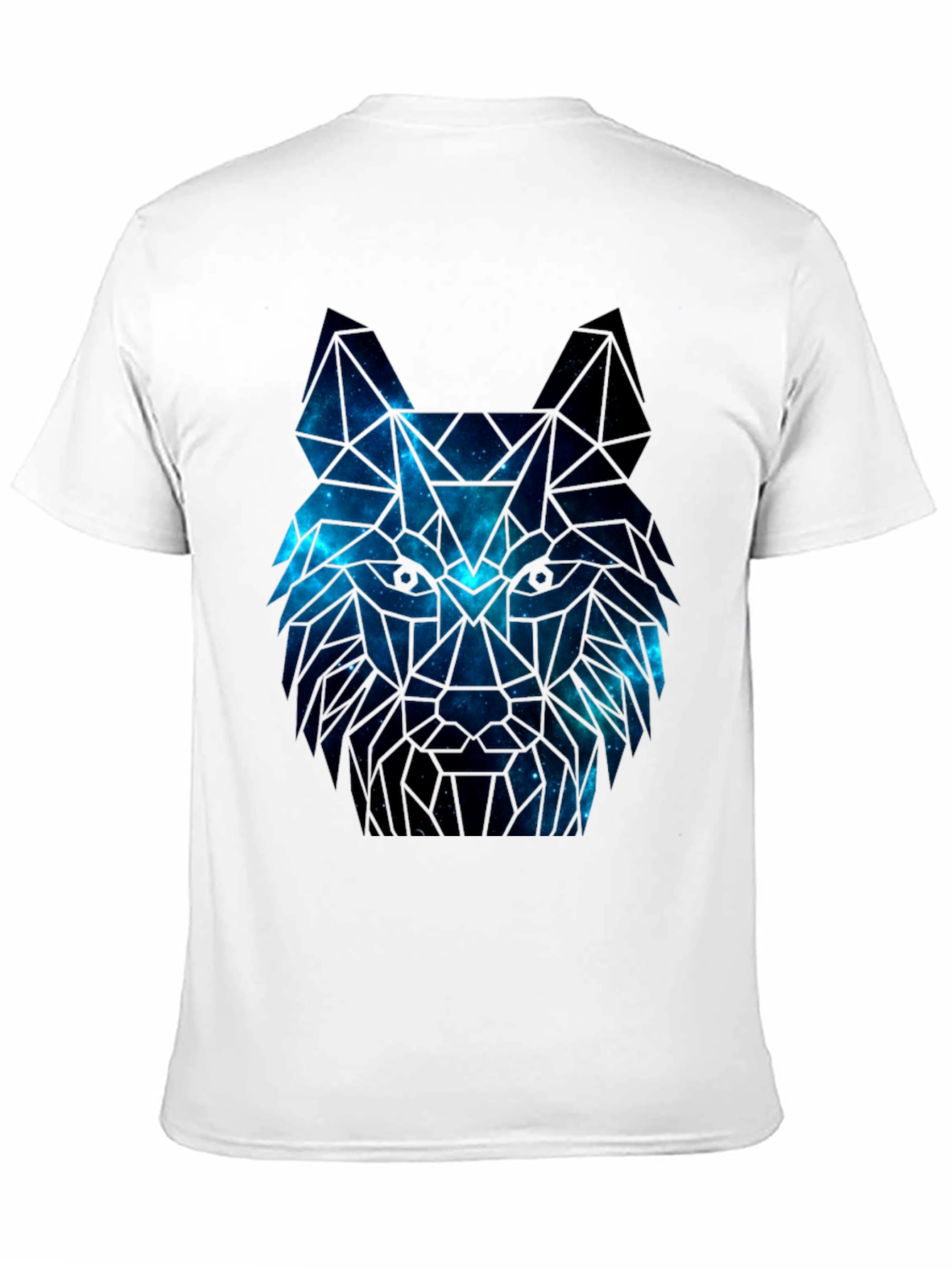 Galaxy Wolf Graphic Tee - Mens Black T-Shirt