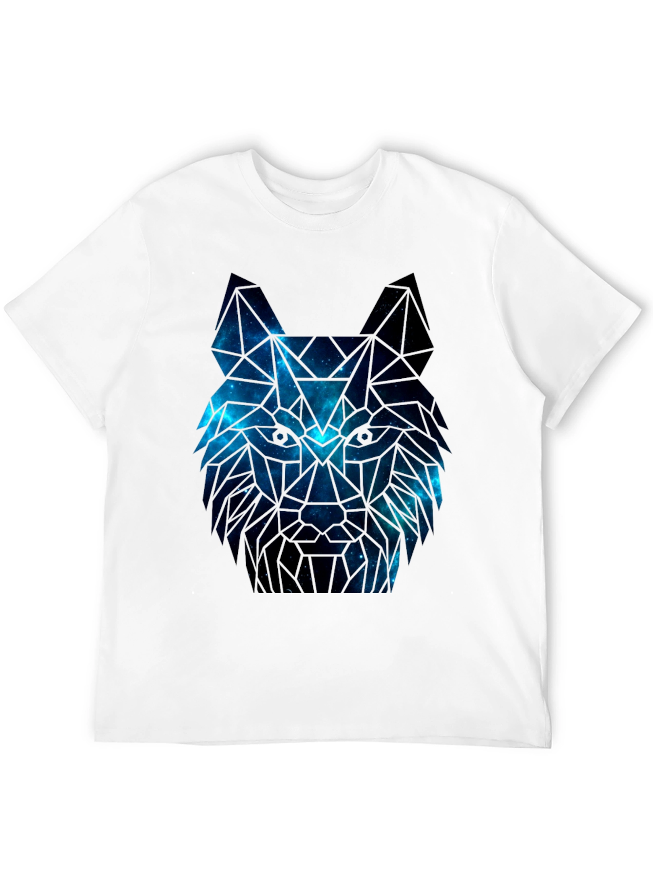 Galaxy Wolf Graphic Tee - Mens Black T-Shirt