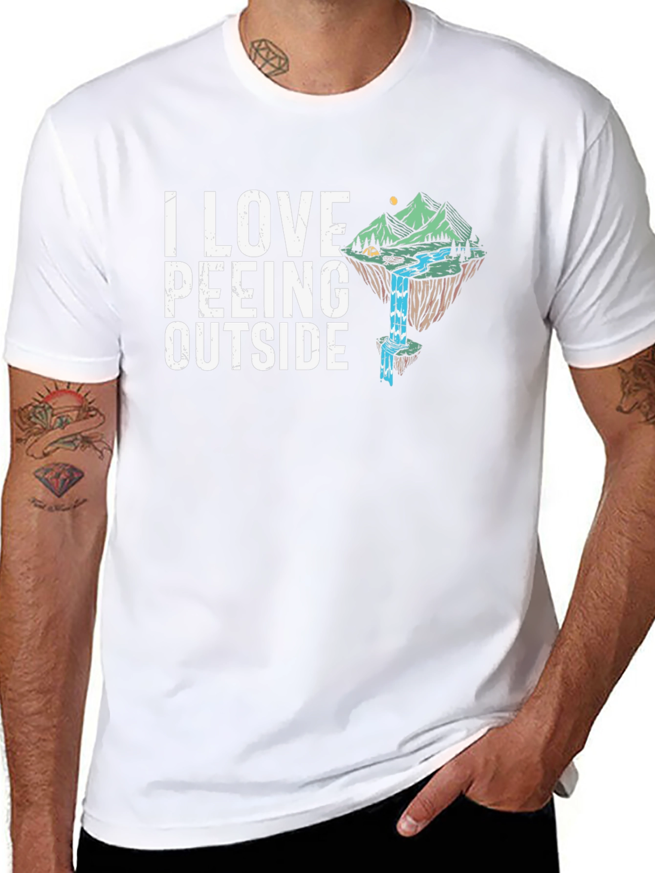 I Love Peeing Outside Graphic Tee