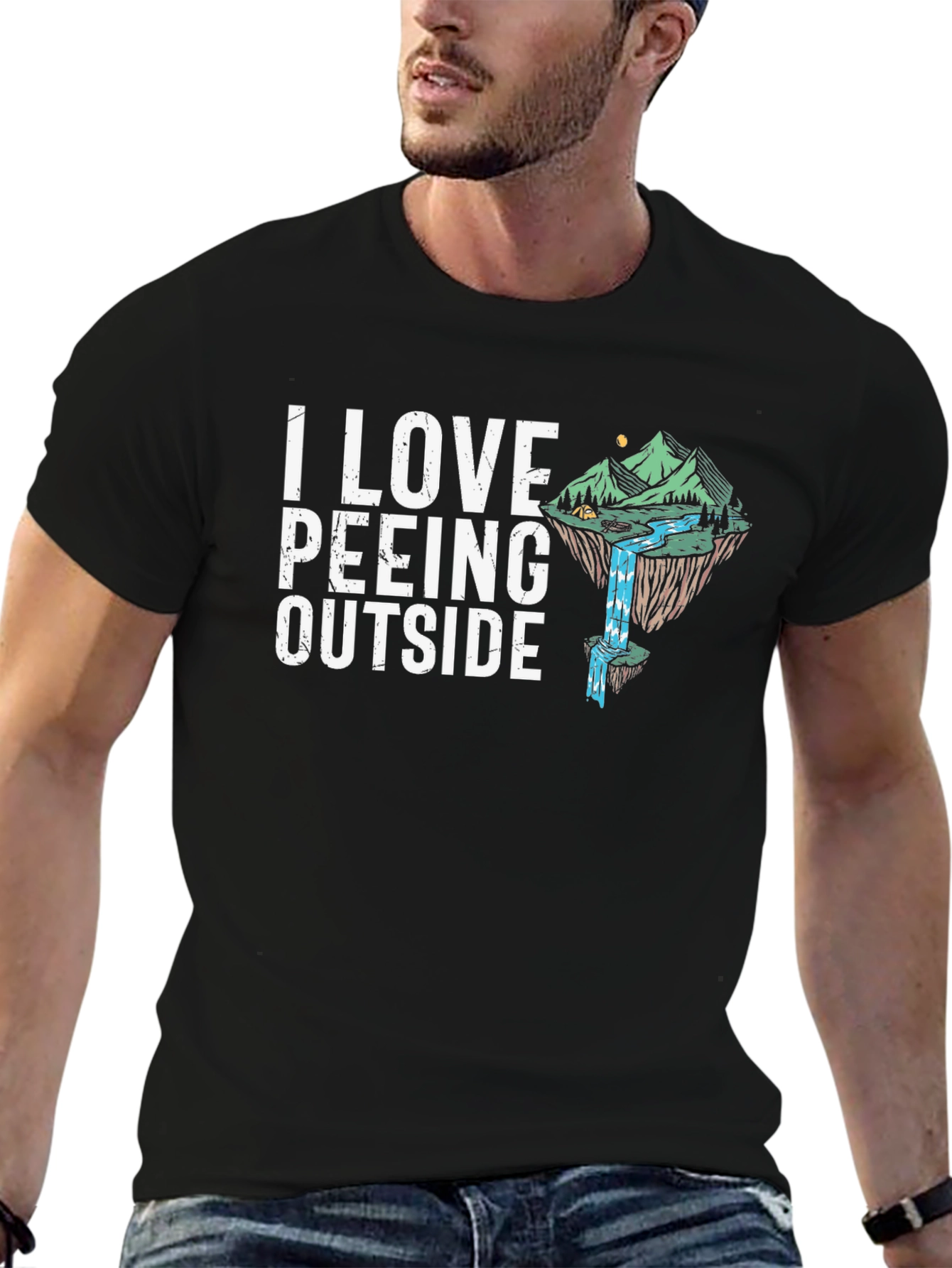 I Love Peeing Outside Graphic Tee