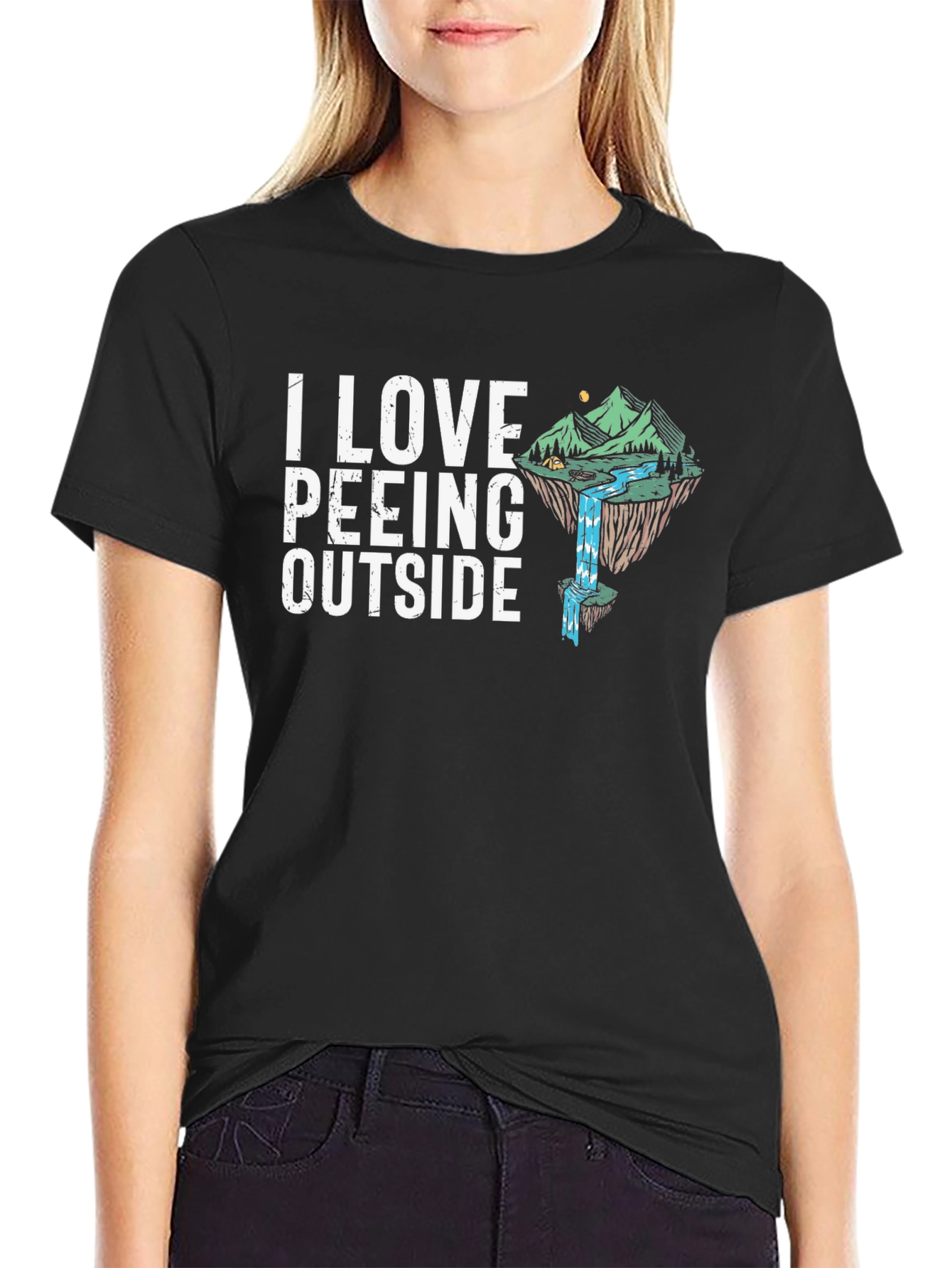I Love Peeing Outside Graphic Tee