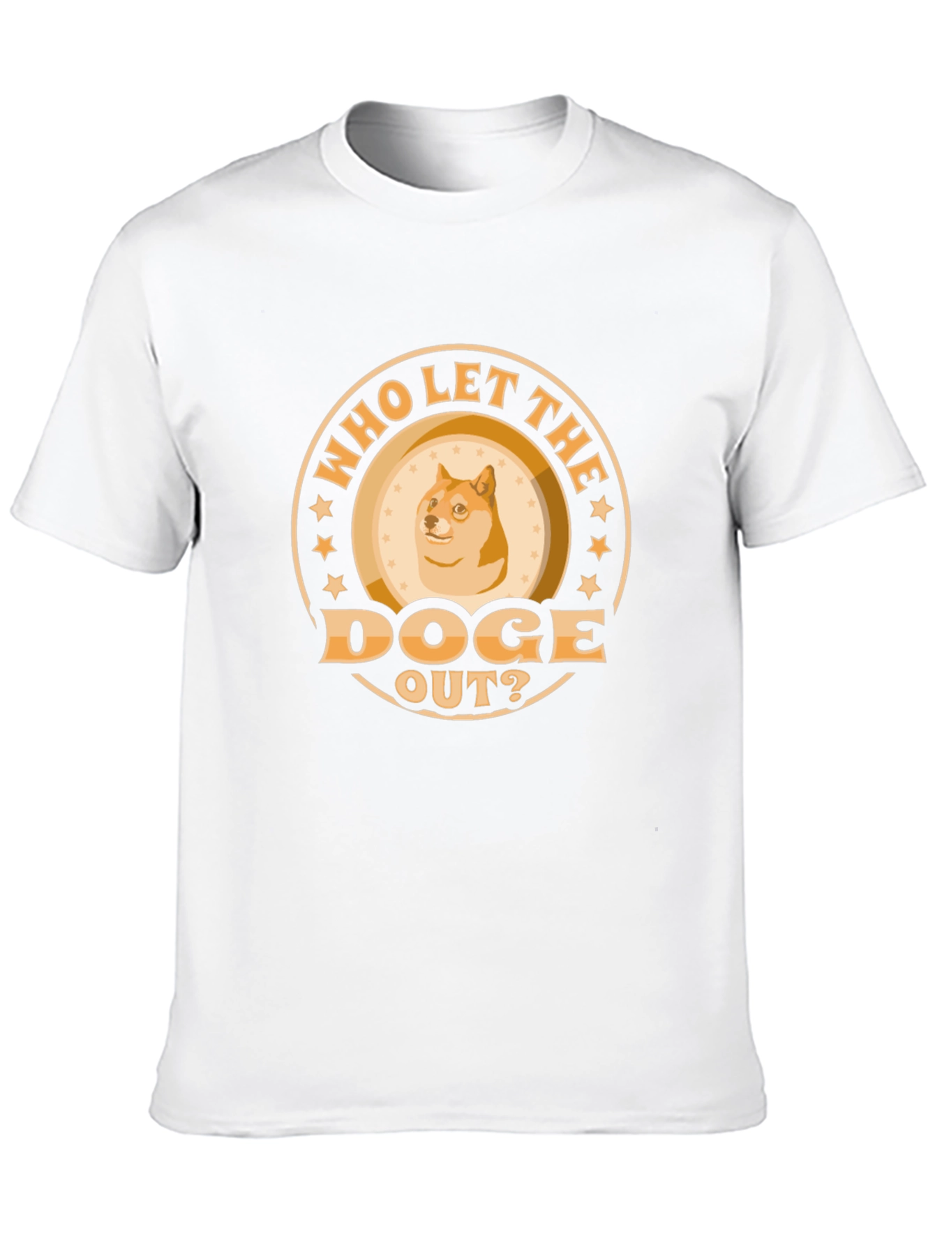 Who Let The Doge Out? Black T-Shirt
