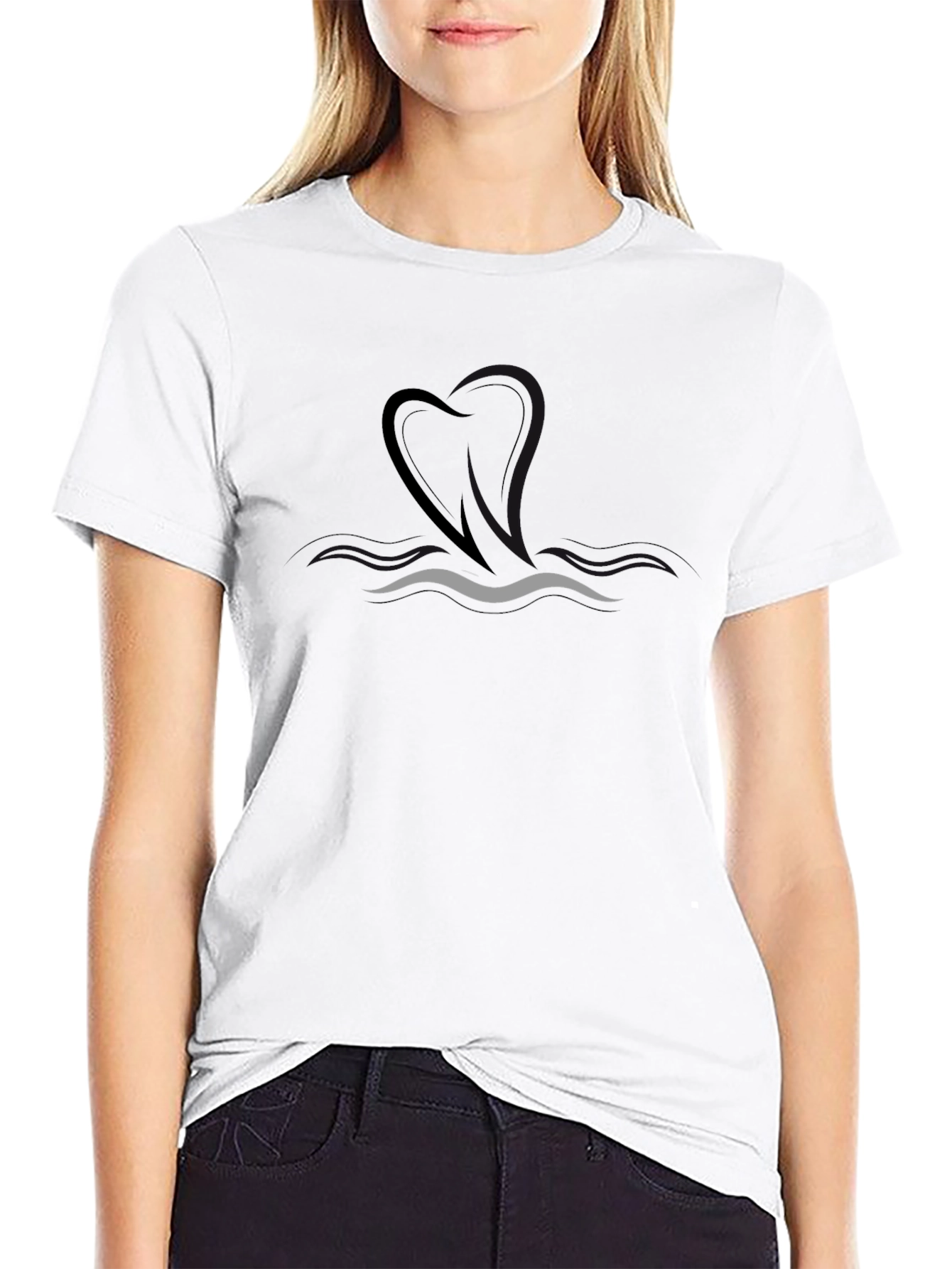 Minimalist Swan Graphic Tee