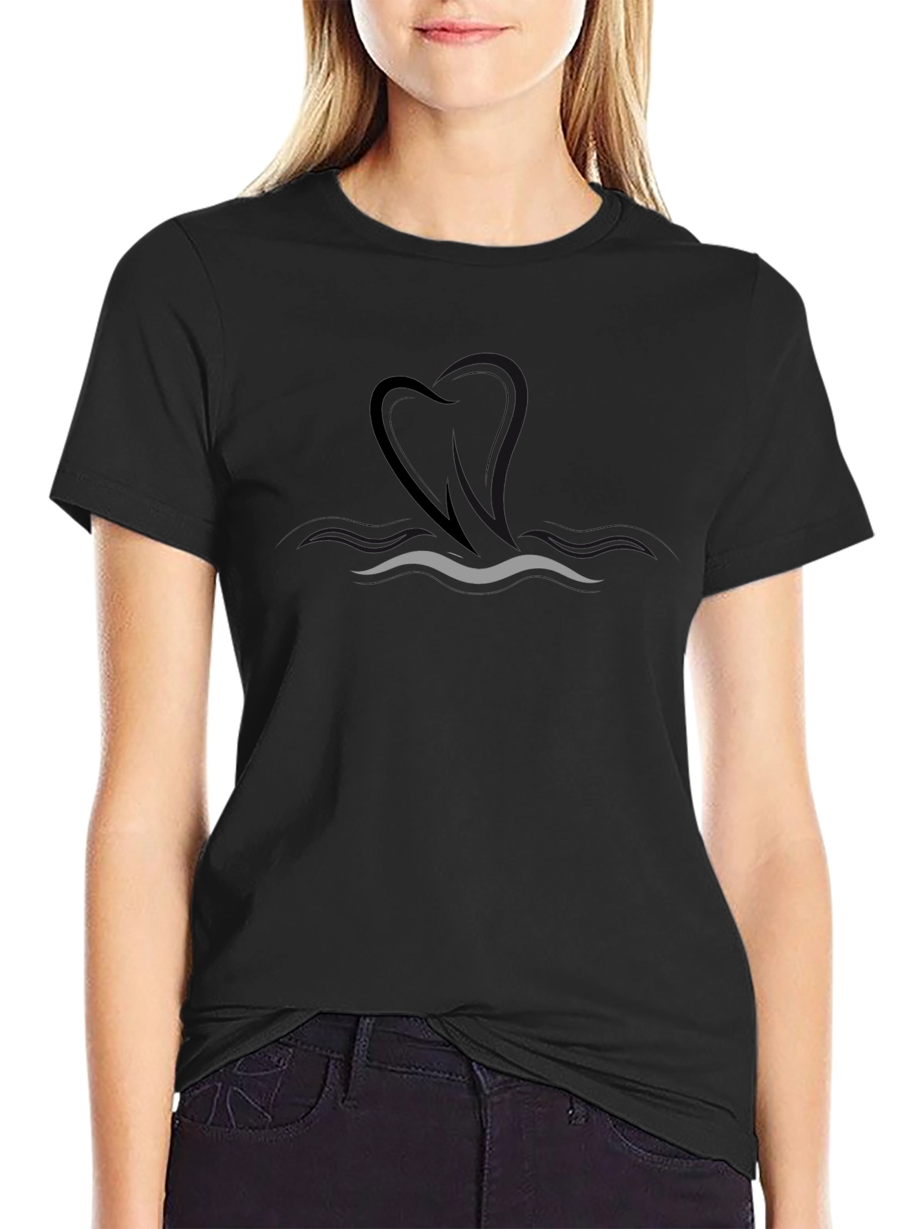 Minimalist Swan Graphic Tee
