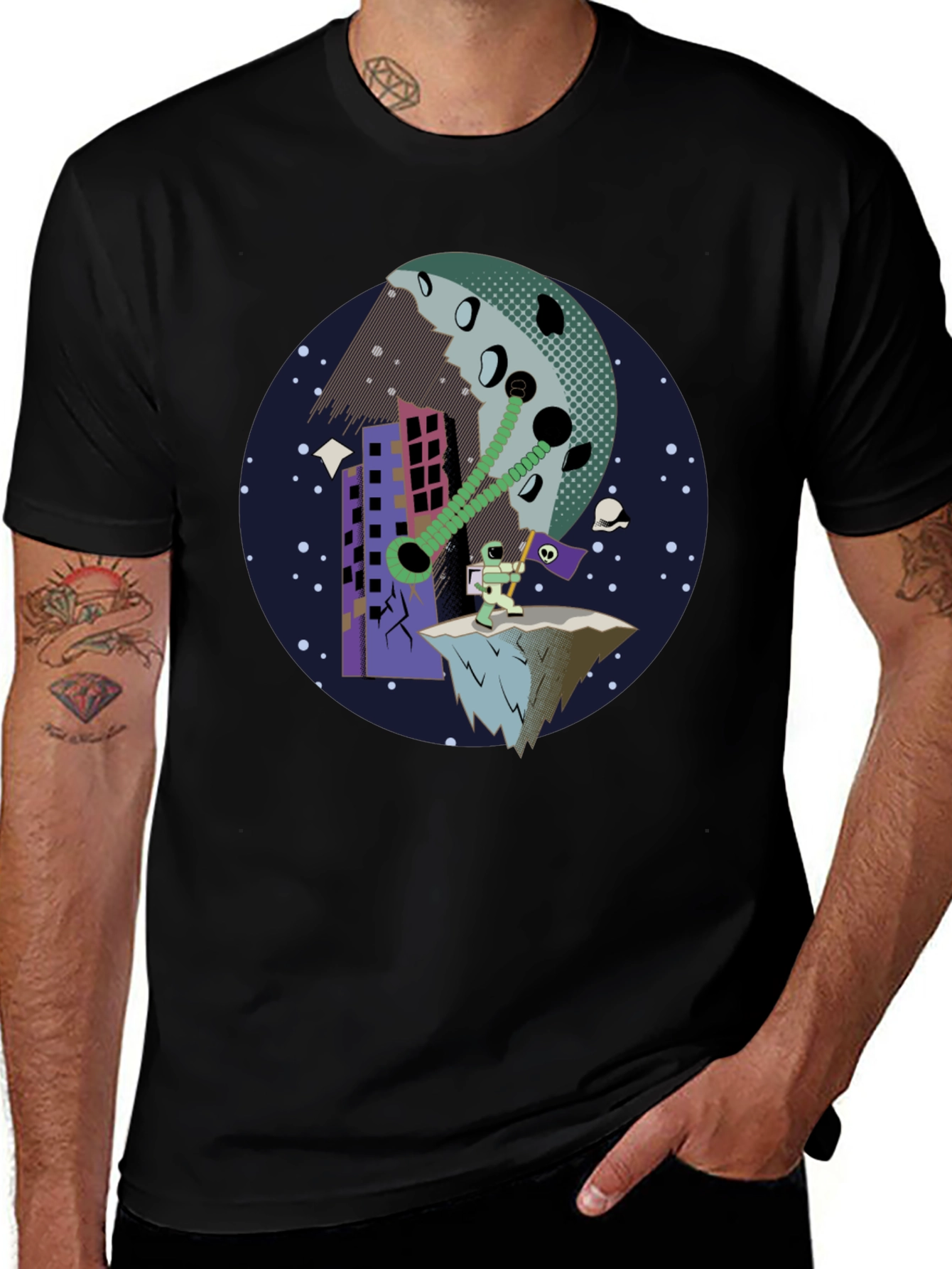 Astronaut Apocalypse Graphic Tee