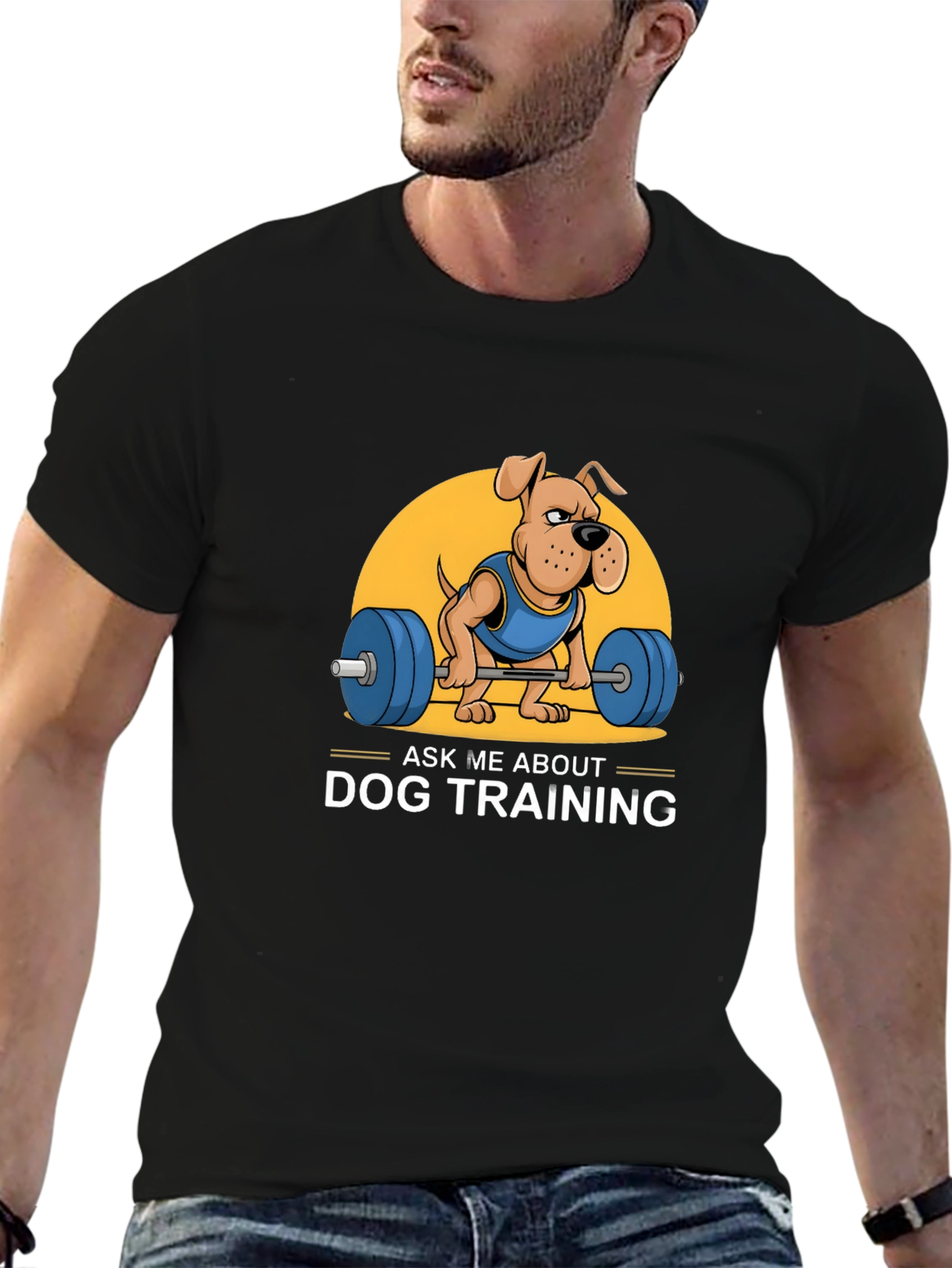 Dog Training T-Shirt - Weightlifting Graphic Tee