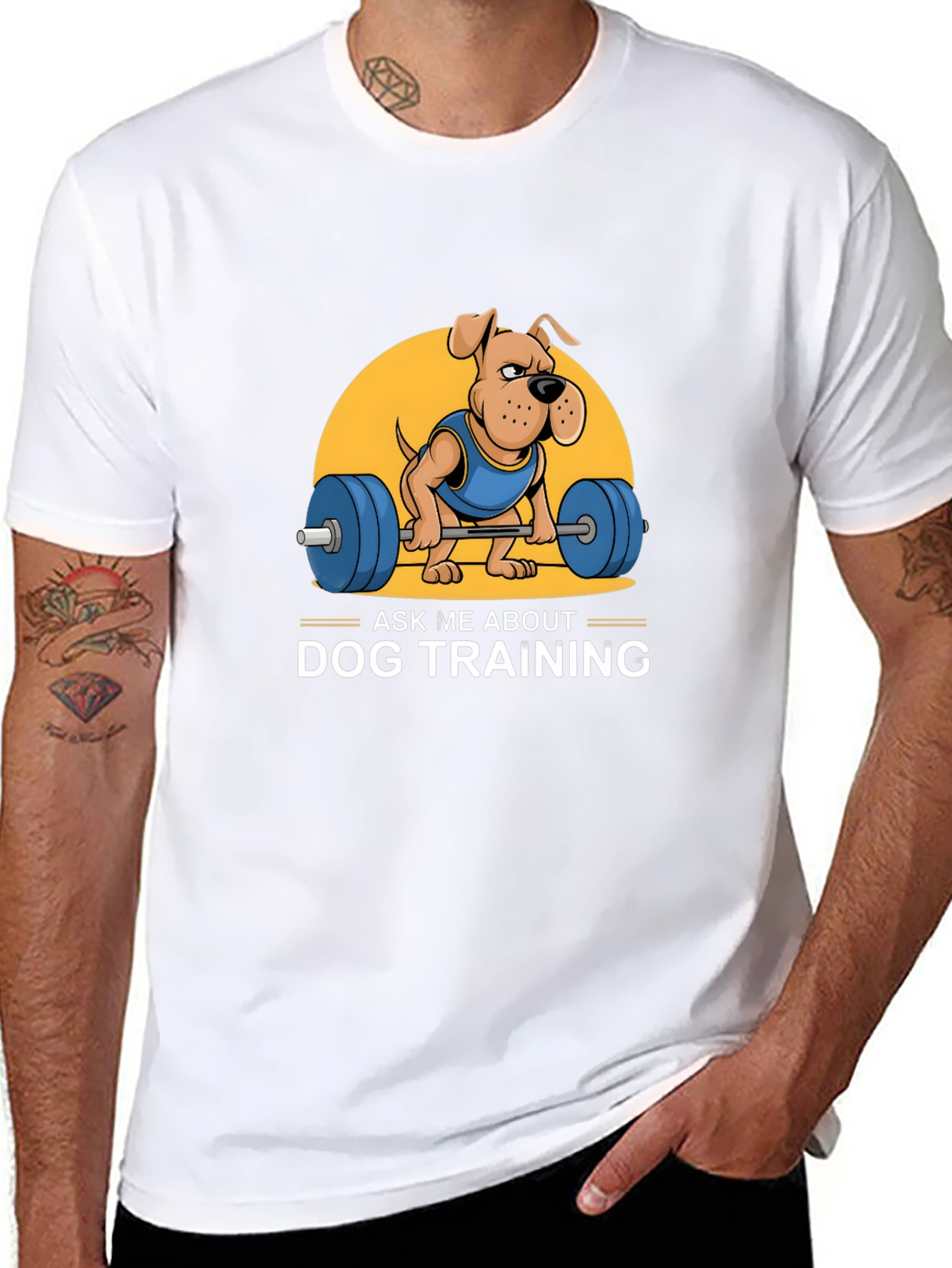 Dog Training T-Shirt - Weightlifting Graphic Tee