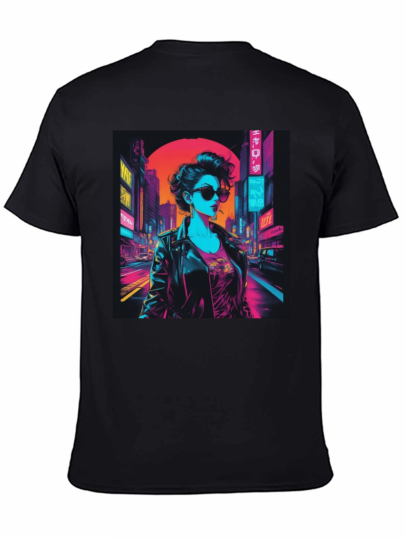 Cyberpunk Cityscape Graphic Tee