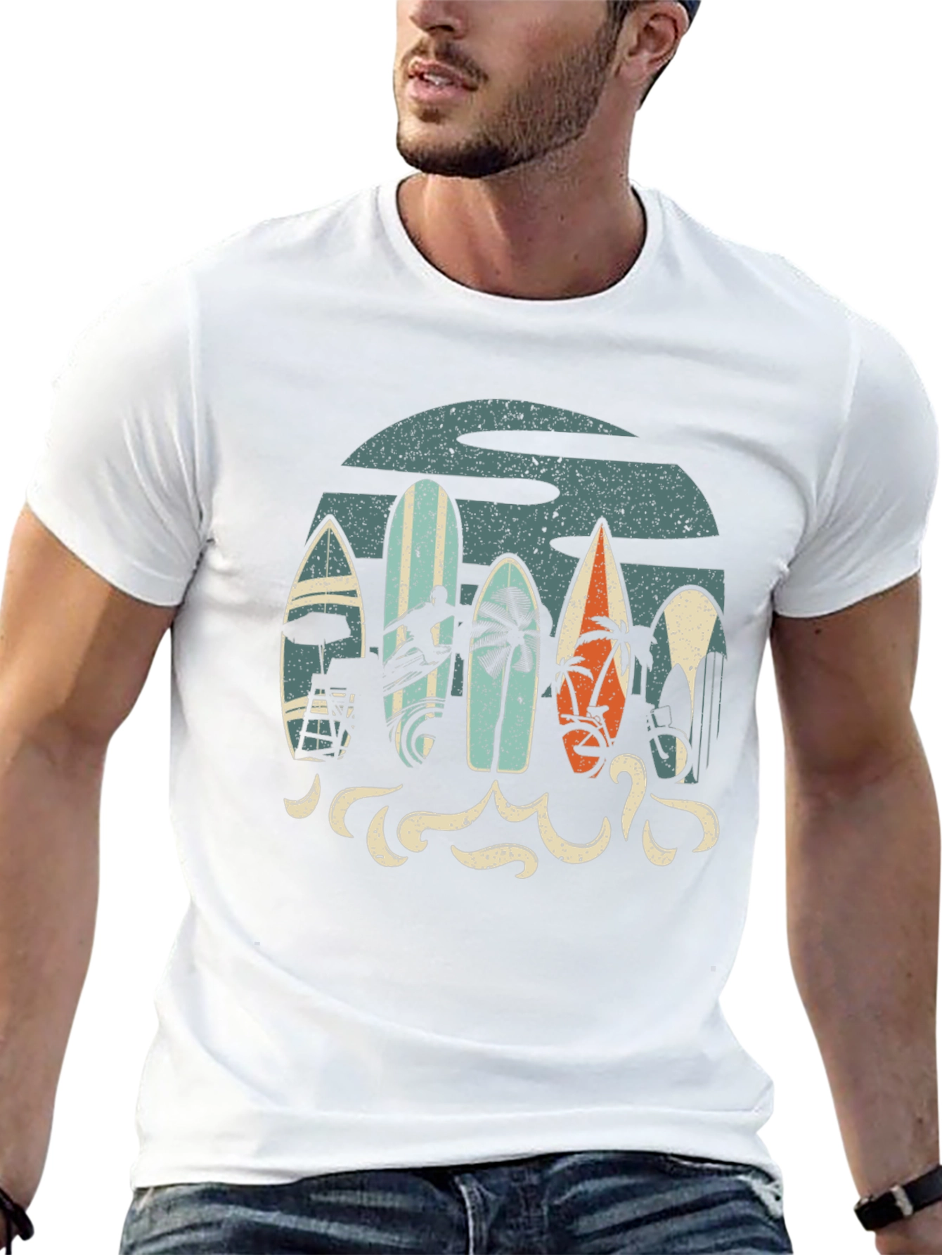 Retro Surfboard Tee