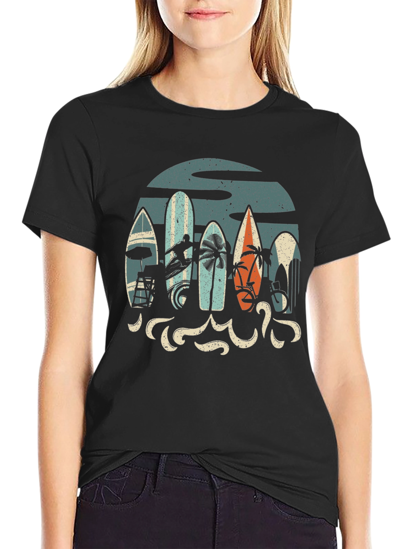 Retro Surfboard Tee