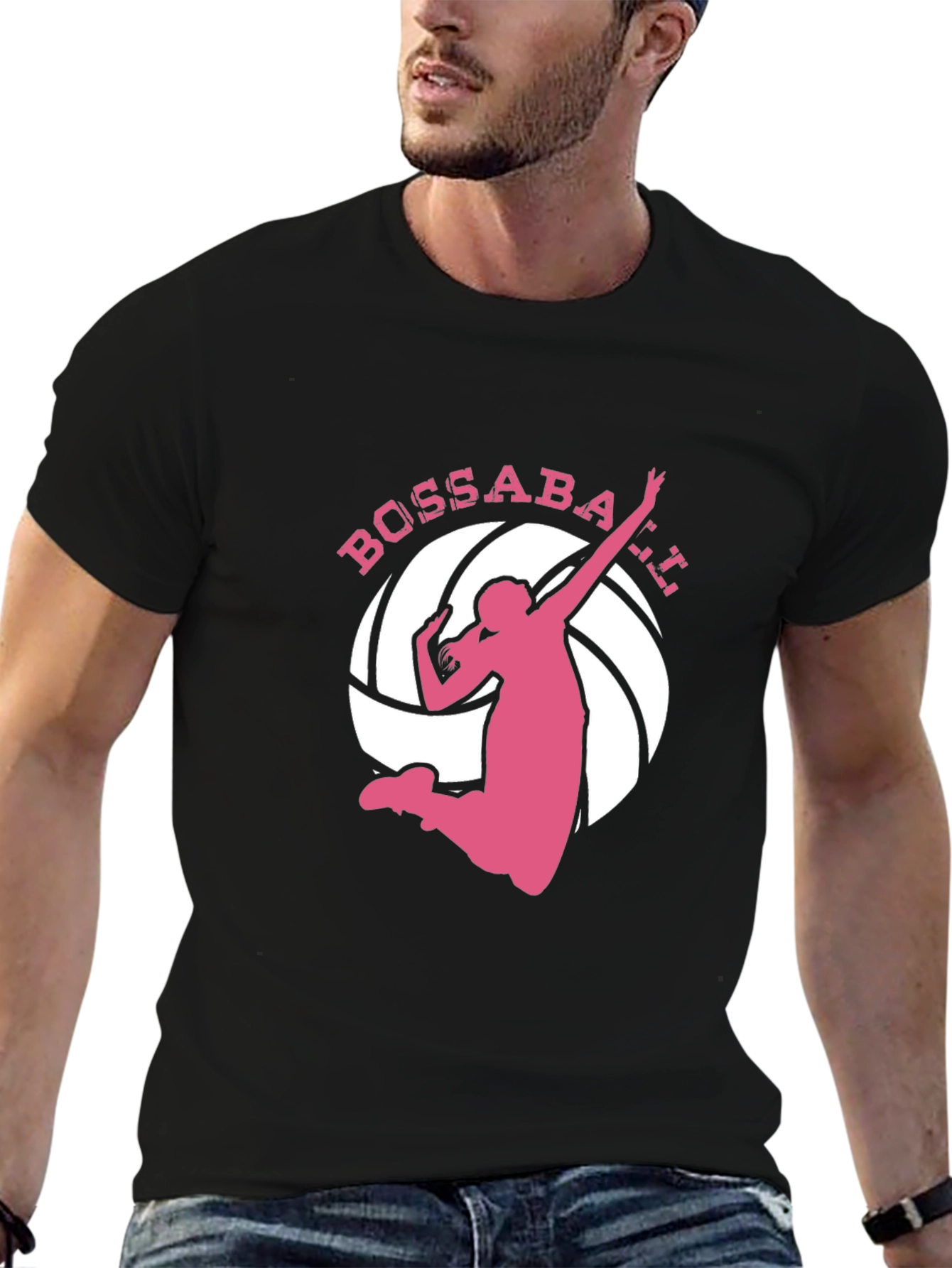 Bossaball Graphic Tee - Black Cotton T-Shirt
